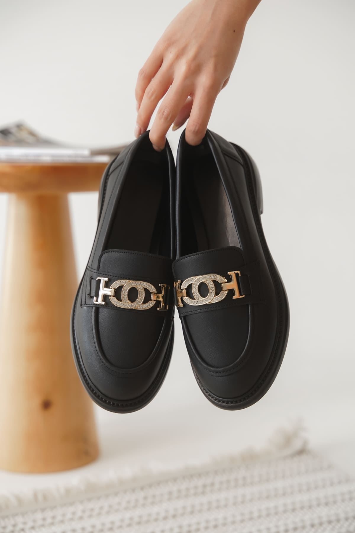 Zerenyus Vera Premium Comfort Kadın Siyah Loafer