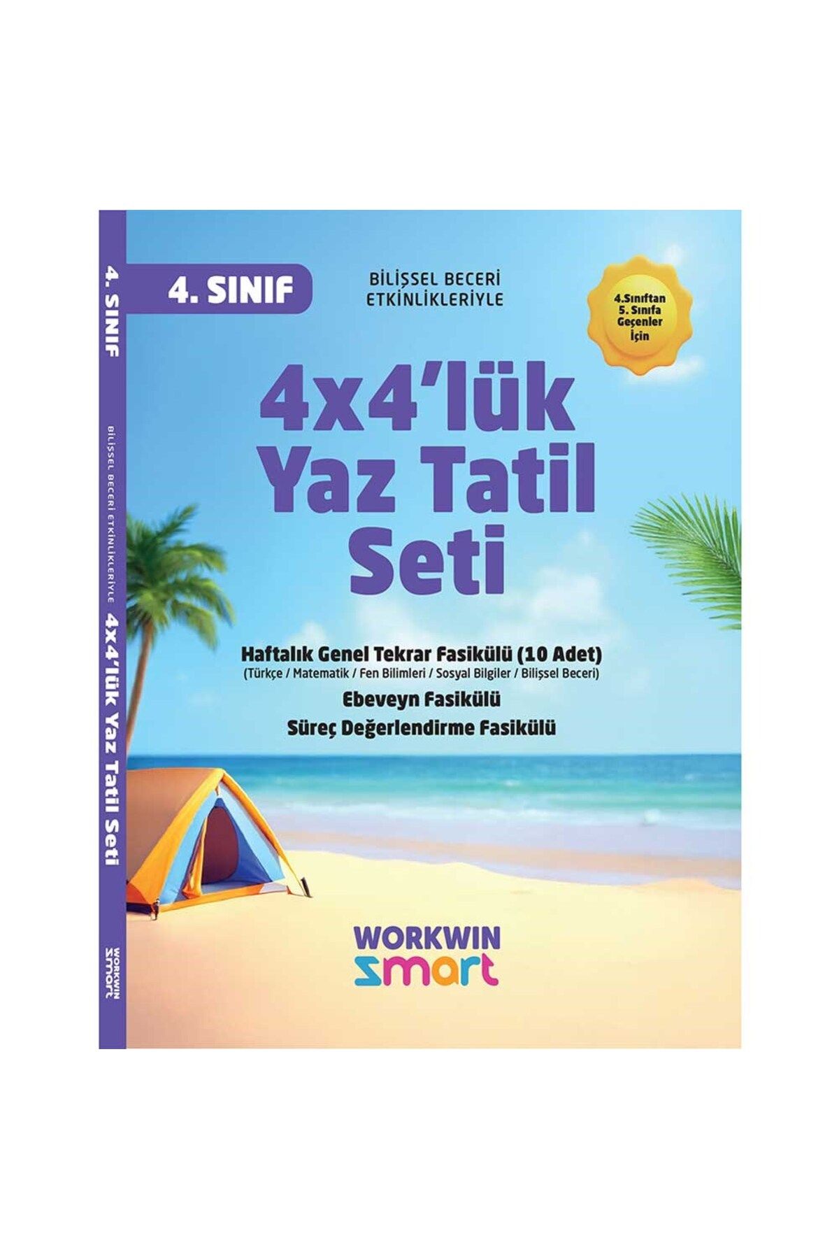 workwin 4. Sınıf 4x4'lük Tatil Tekrar Seti | 12 Fasikül+Bilişsel Etkinlikler-2025