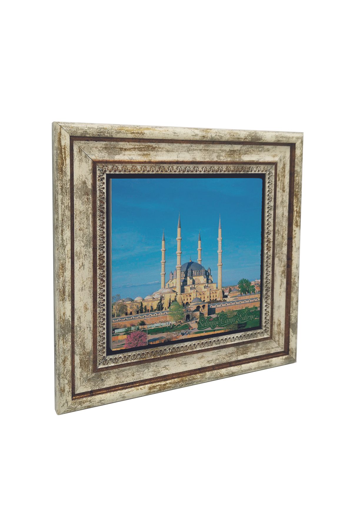 Souvenest Edirne Selimiye Baskılı Doğaltaş Tablo 25x25 Krt-164