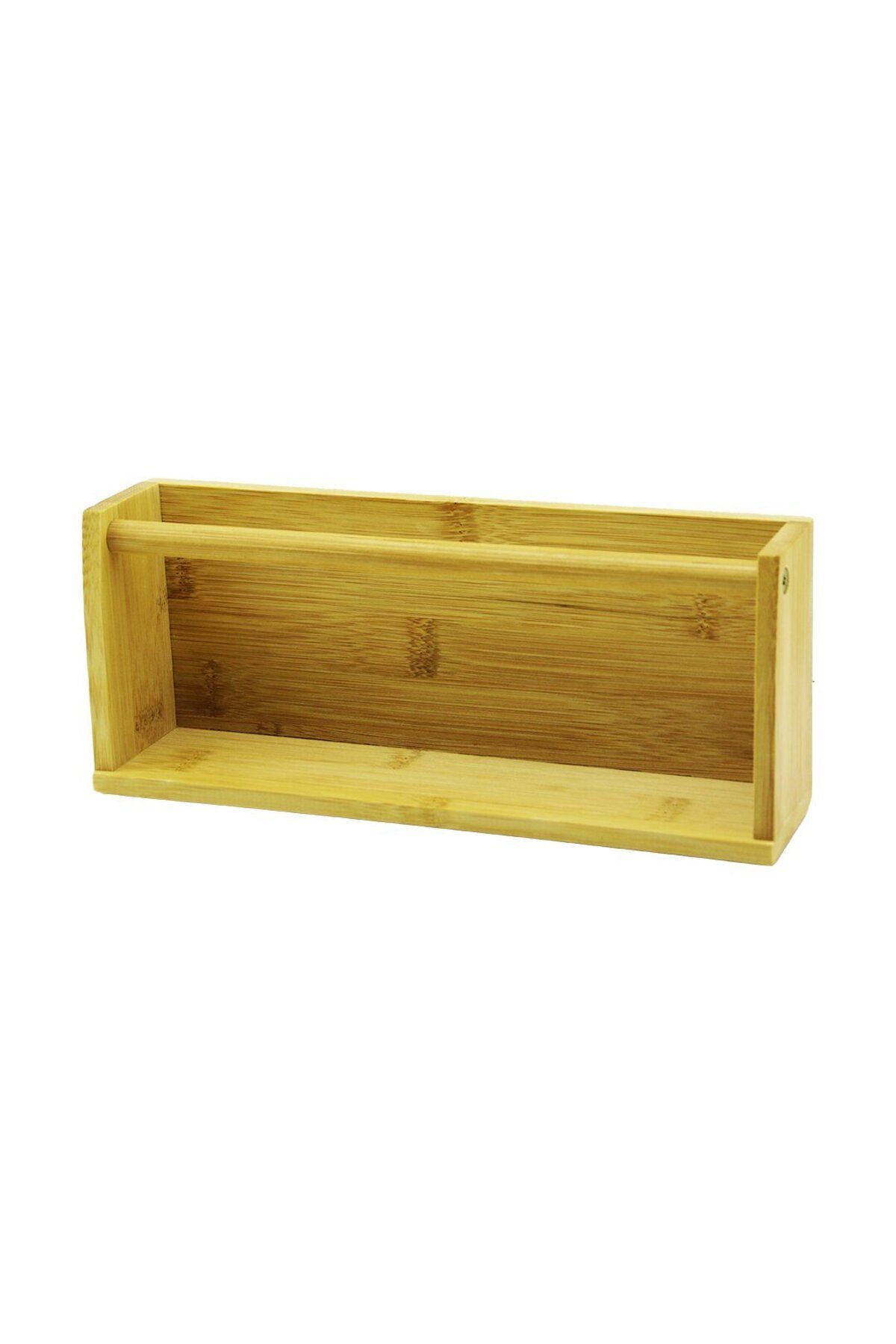 Vemora AHŞAP BAMBU DUVAR RAFI MIKNATISLI MONTAJ 10.2 X 25CM - Y: 5--6CM (5166)