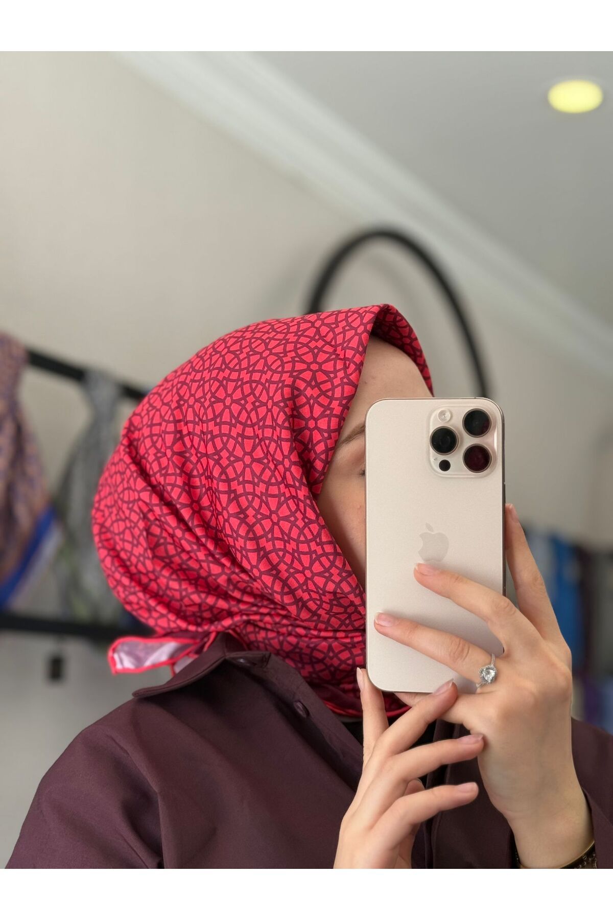 MONOOR GEOMETRİ DESEN SOFT EŞARP