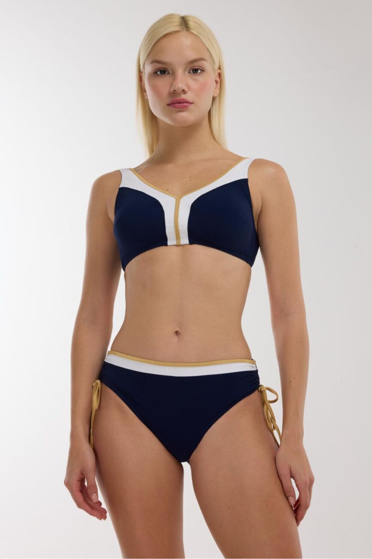 AYYILDIZ 5708 Lacivert Büstiyer Bikini Takımı