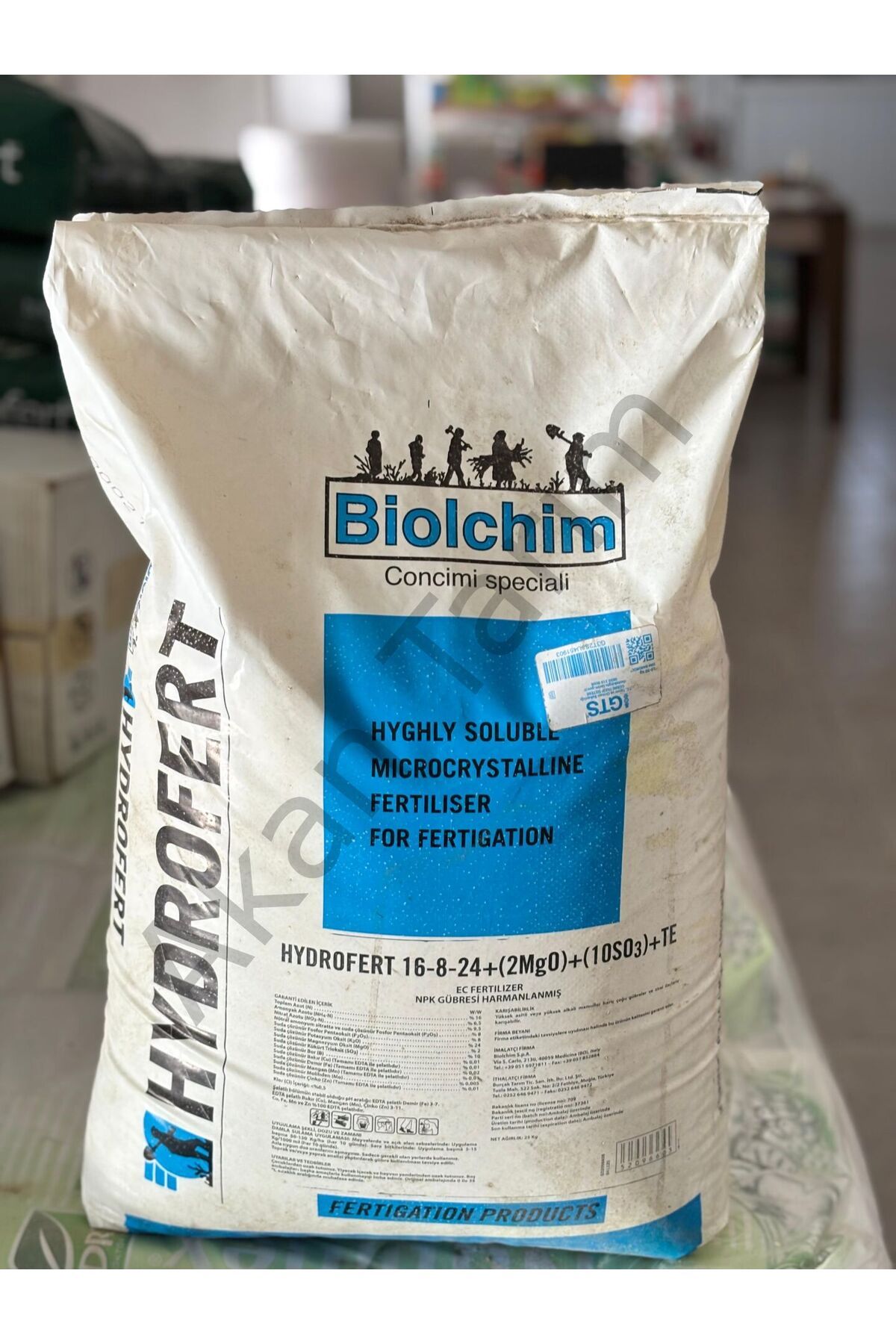 BİOLCHİM Biolchim HYDROFERT 16-8-24 NPK Gübresi 25 Kg