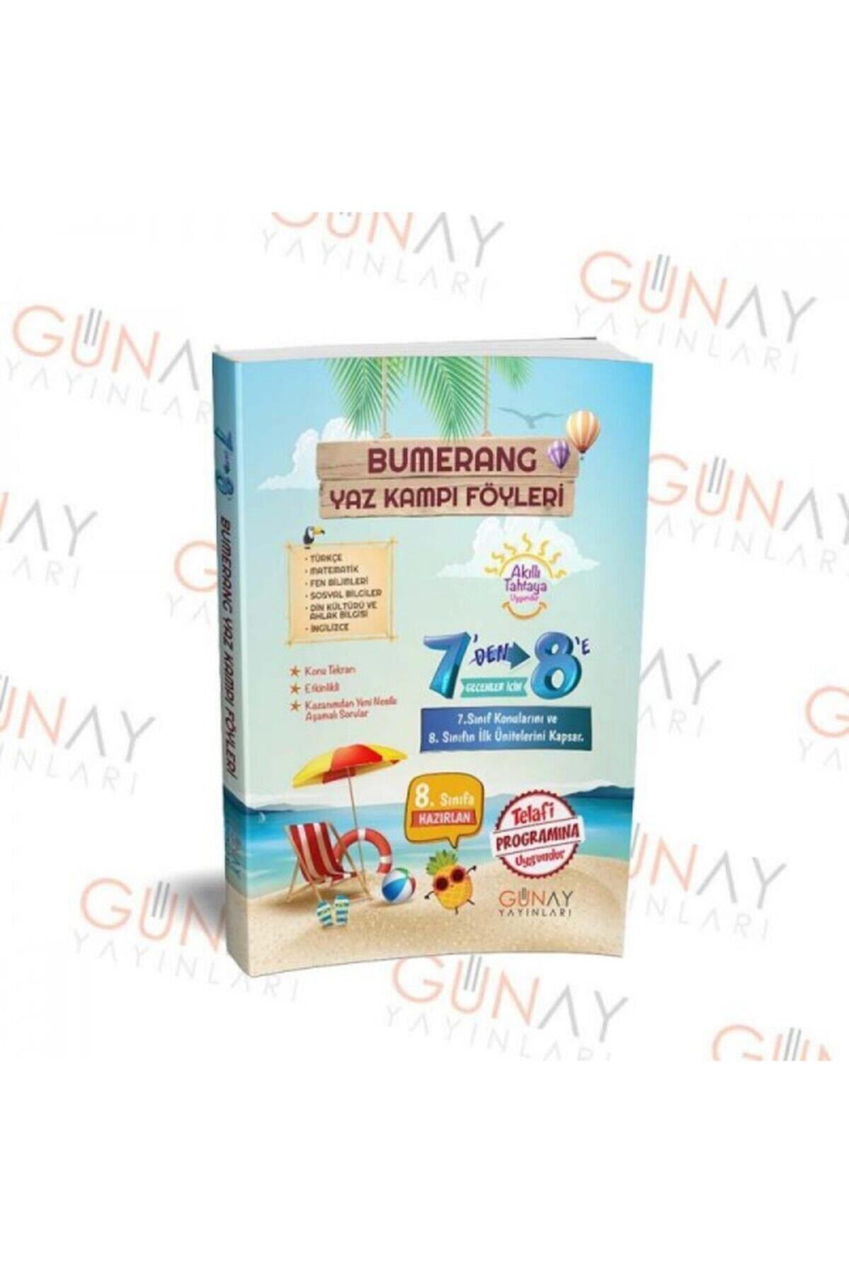 Günay Yayınları 7'den 8'e Bumerang Yaz Kampı Föyleri Günay Lgs