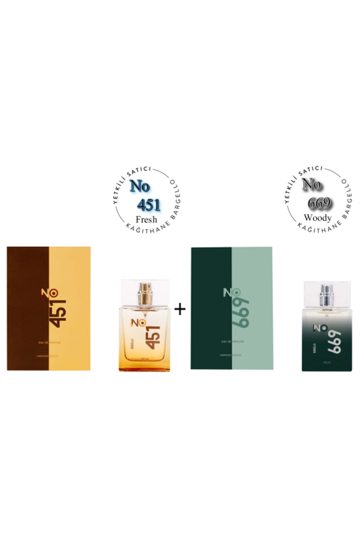 Bargello No: 451 + No:669 Unisex Parfüm Edp 50 ml Fresh / Woody - Mnms50no451669