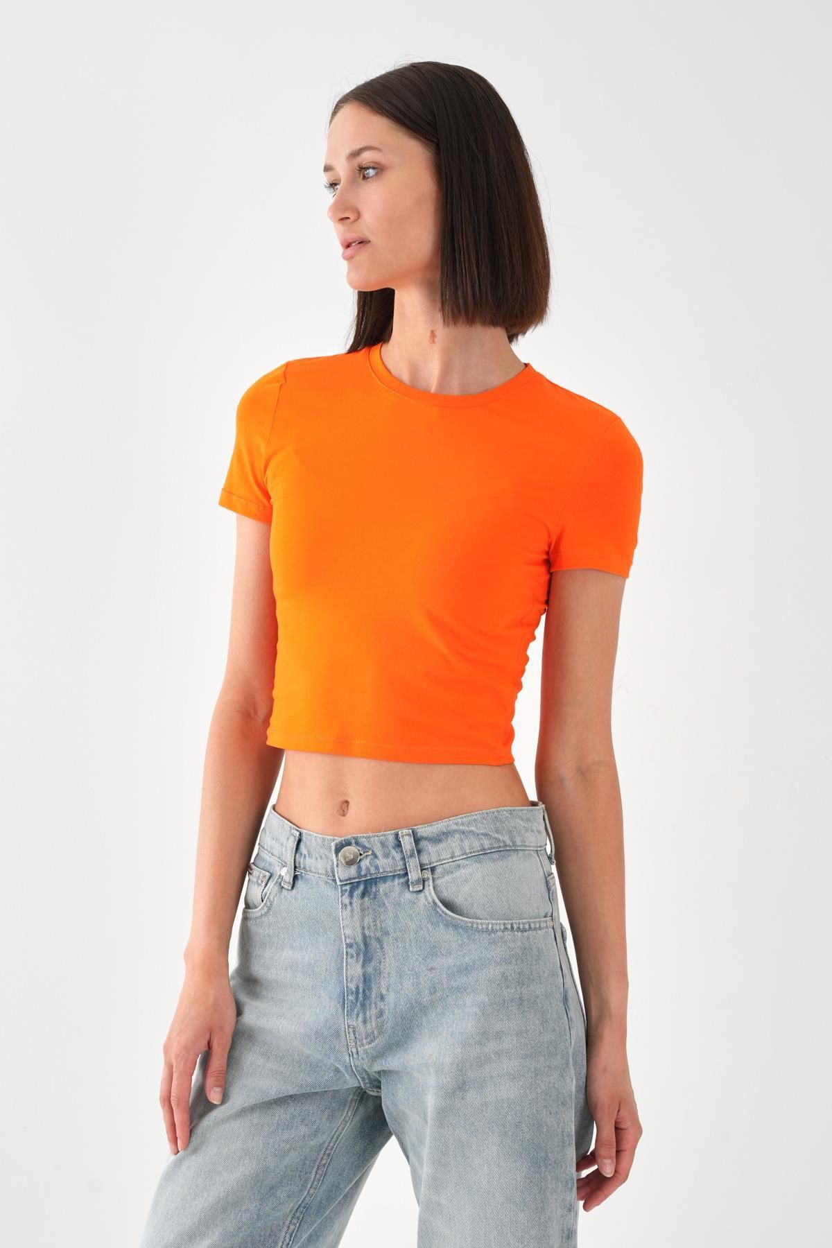 ALEXANDERGARDI Kısa Kollu Crop T-shirt