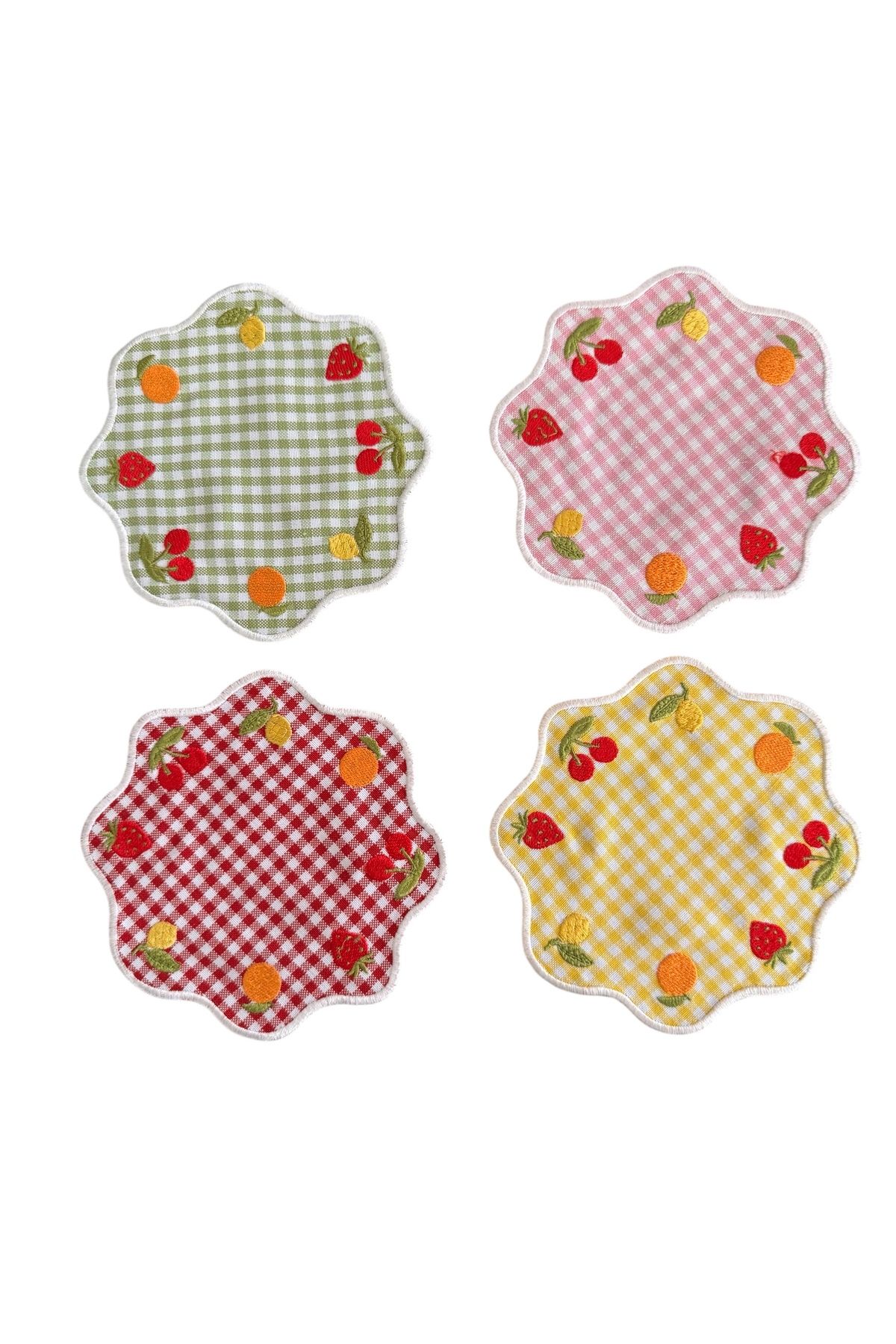 Matis Home Line Fruit 4'lü Bardak Altlık