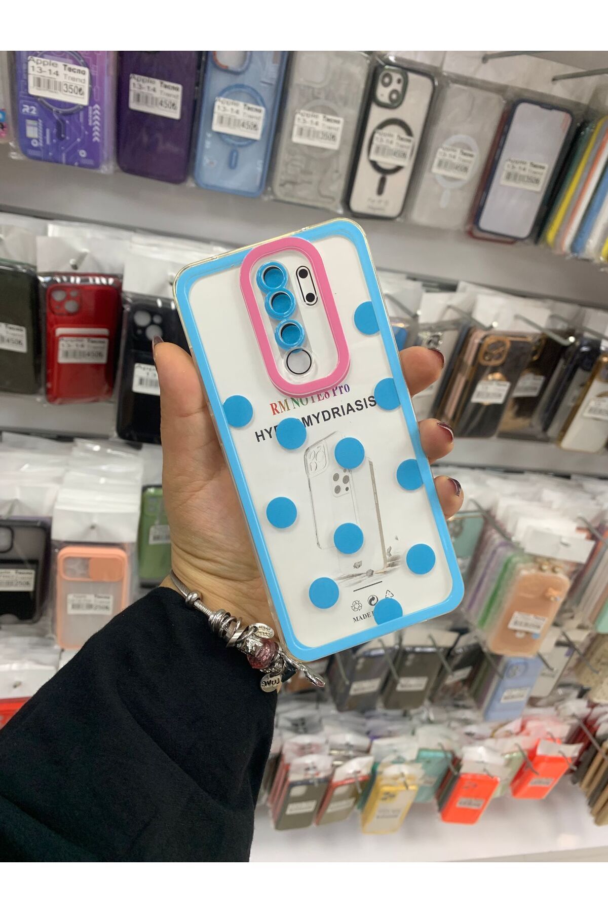 TECNOTREND Redmi Note 8 Pro puantiyeli şeffaf silikon kılıf