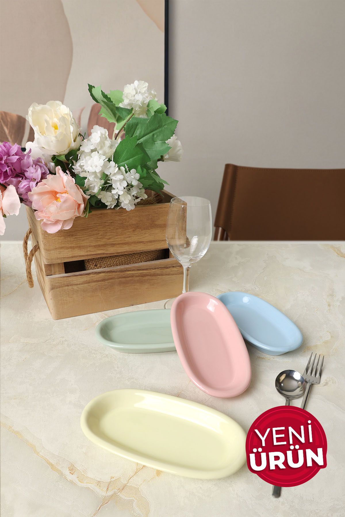 Keramika Mix Hitit Kayık Tabak 16 Cm 4 Adet 103-307-405-551