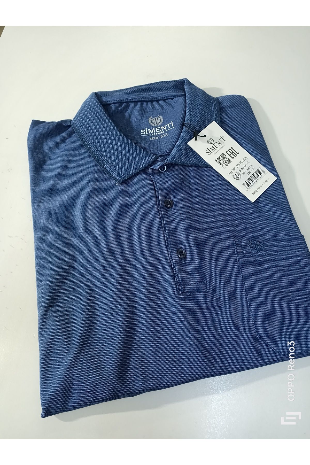 SİMENTİ büyük beden 5xl 6xl yakalı cepli pamuklu kısa kol t-shirt