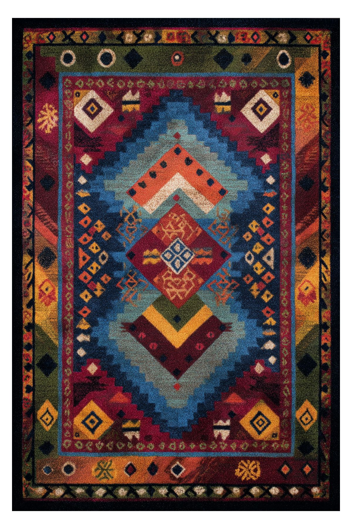 Rugs Modern Halı Nora Art Etnik Vintage Renkli Eskitme Dokuma Taban Dekoratif Salon Halısı 63