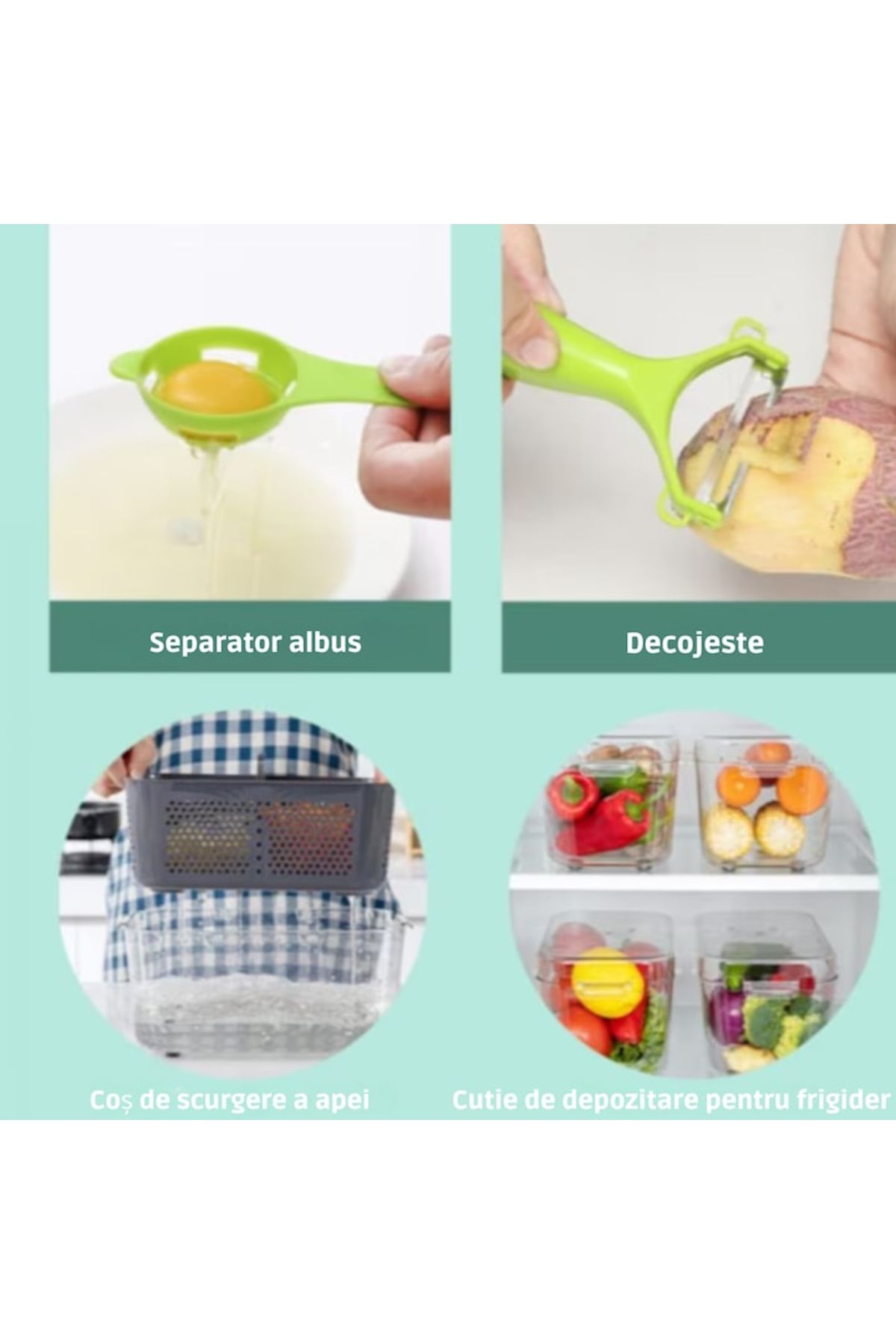 varioshop-VarioShop® Multifunctional Grater, For Vegetables and Fruits, with 22 Accessories, Manual, with Func 5