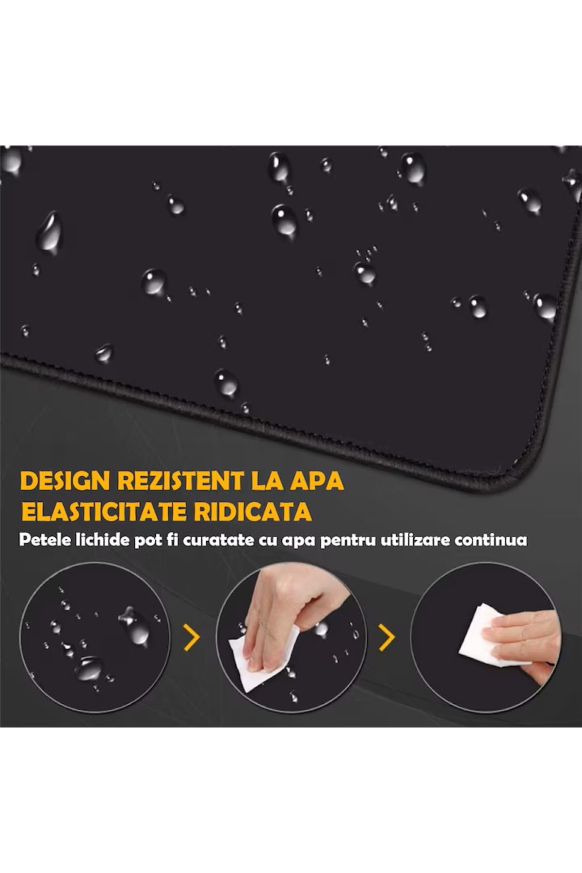 varioshop-VarioShop® gaming mousepad, galaxy model, made of flexible, non-stick, durable material 3