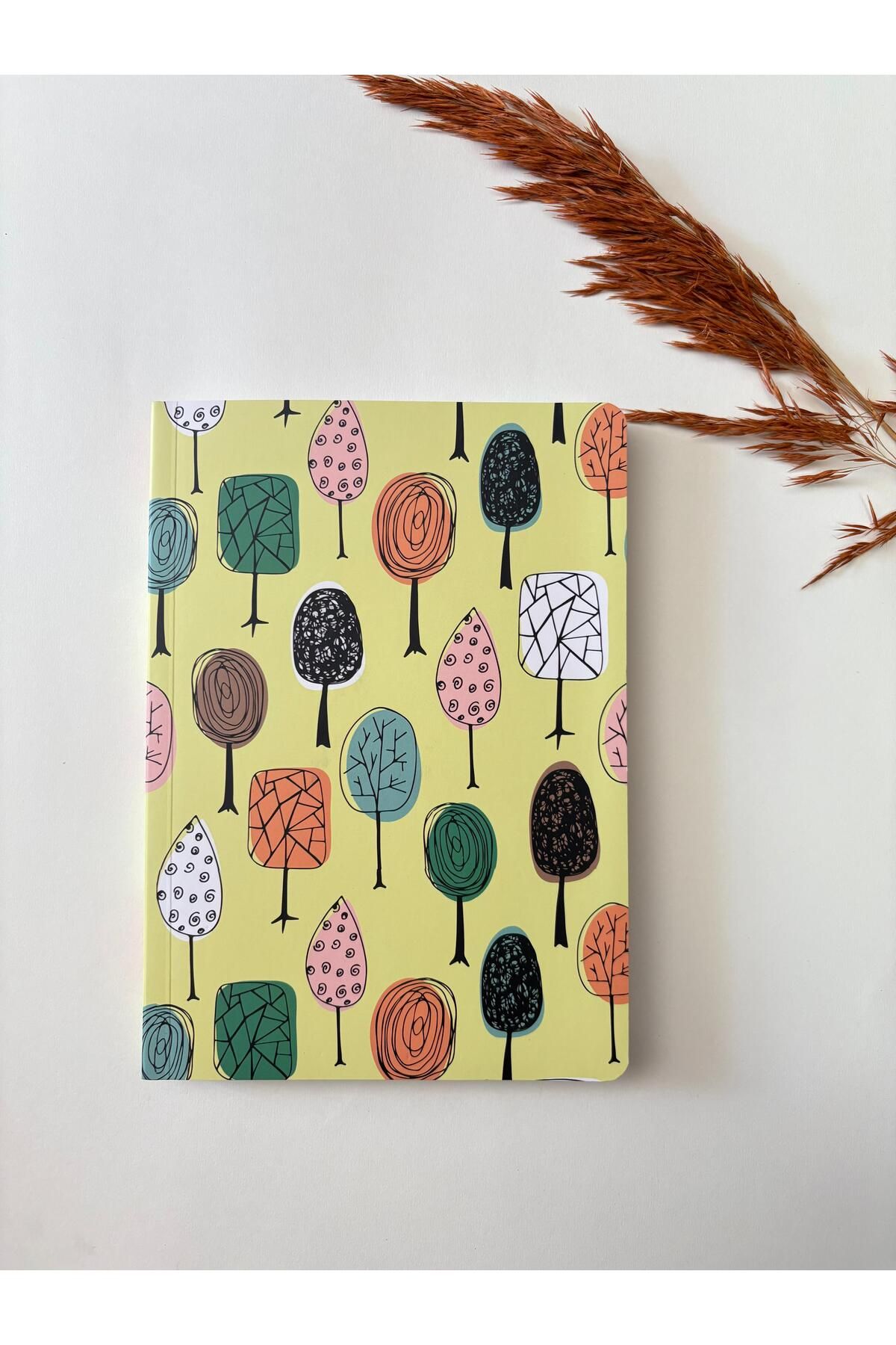 Adalinhome Atakids Lizy Karton Kapak Renkli Sayfalı Çizgili Defter – 128 Sayfa / 21x15 cm