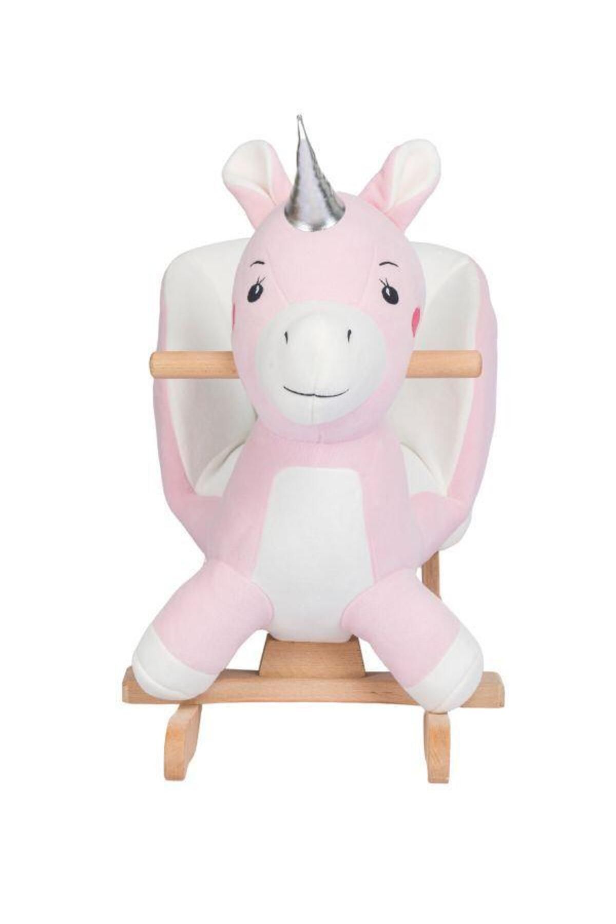 Tommybaby Egitici Peluş Sallanan At Ahsap Sallanan At Unicorn