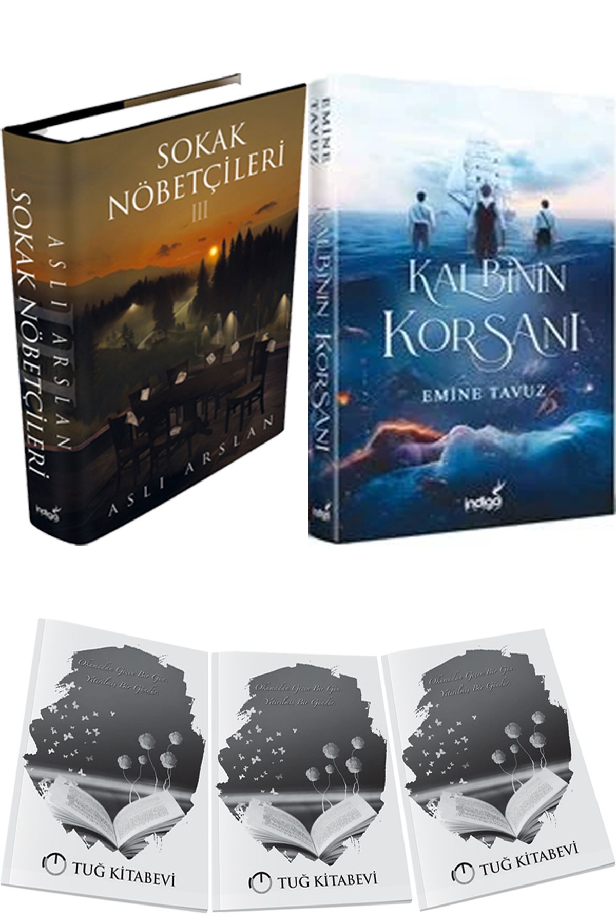 İndigo Kitap Sokak Nöbetçileri 3 Ciltli ve Kalbinin Korsanı Ciltli + Hediyeli