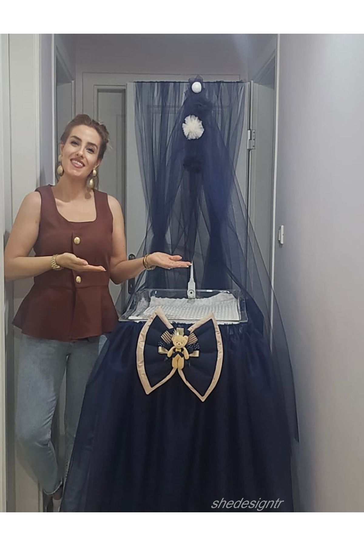 s'he design HASTANE ODASI BEŞİK SÜSLEME SETLERİ 2 FİYONK KÜVÖZ ETEĞİ