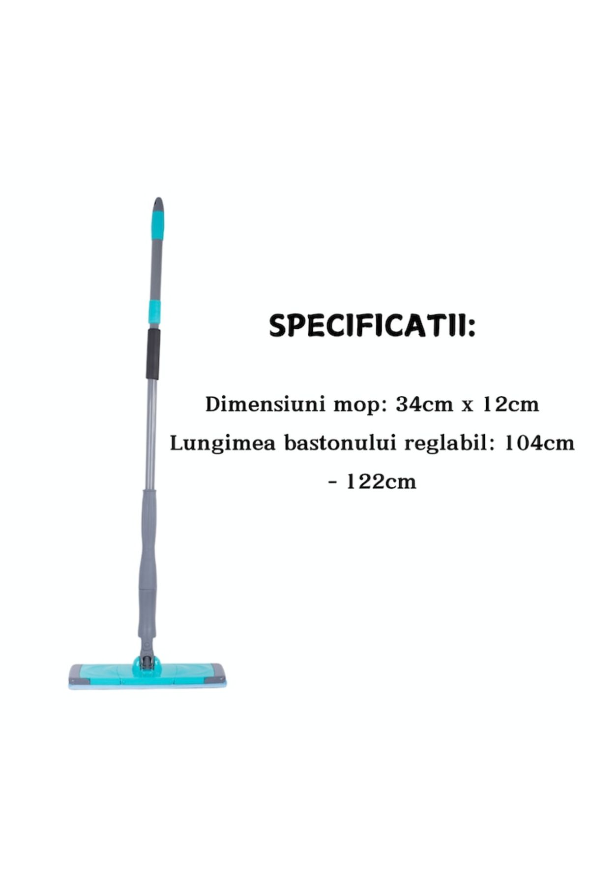 varioshop-Mop Rotativ cu Microfibra VarioShop®, Maner Reglabil, Rasucire Automata, pentru toate Tipurile de P 5