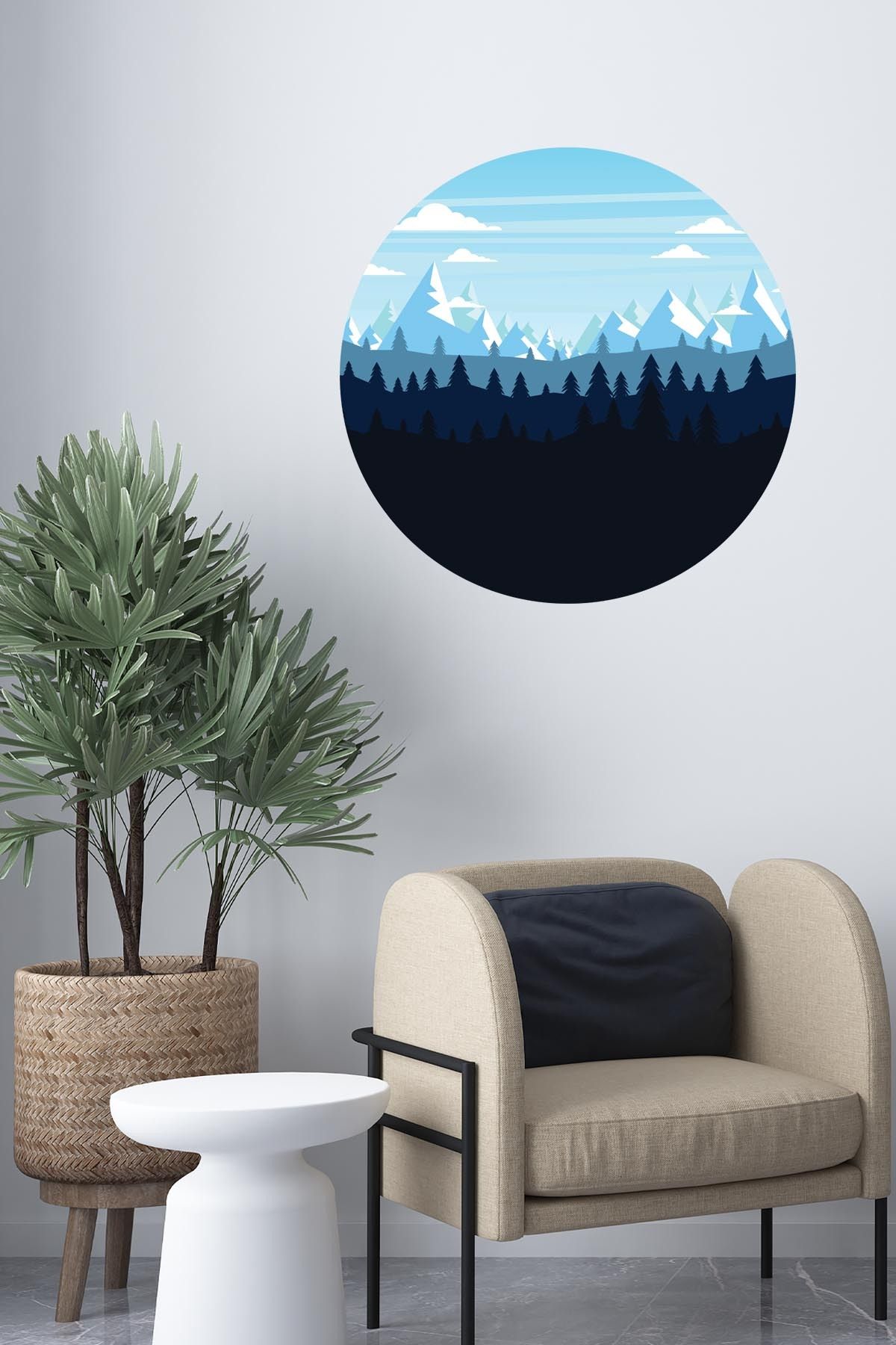 Akıllı Kağıt Ev Dekorasyon Bohem Sticker 60 x 60 cm (Model-67)
