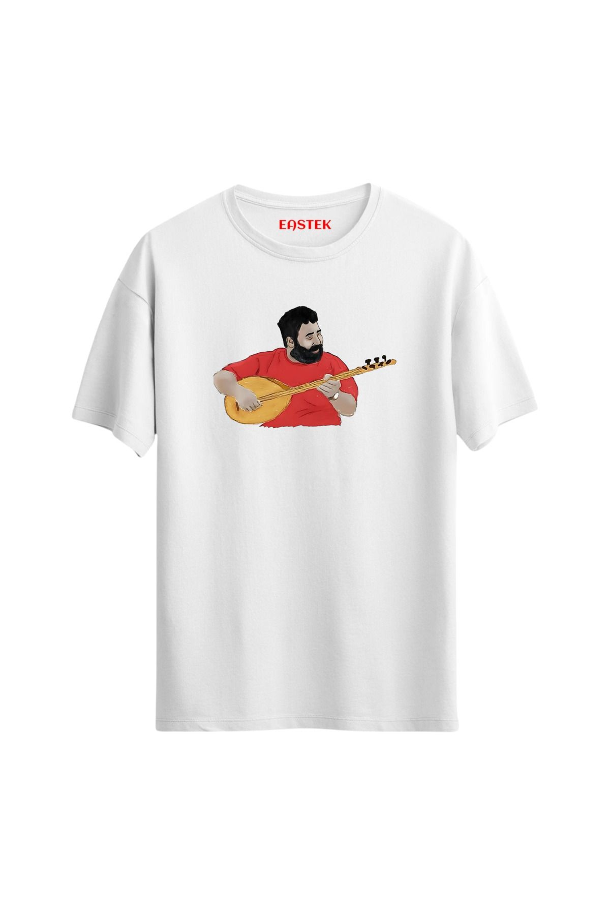Eastek Ahmet Kaya Illustrations Baskılı T-Shirt