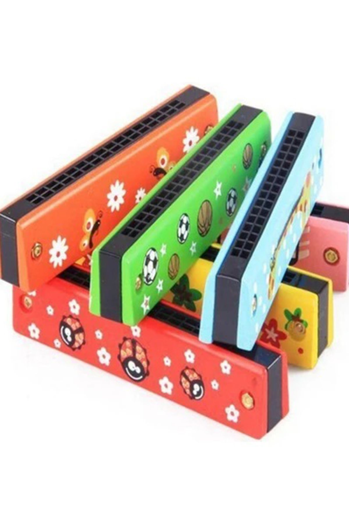 CİYU TİCARET Çocuk mızıka ahşap mızıka nefes egzersizi müzik aleti