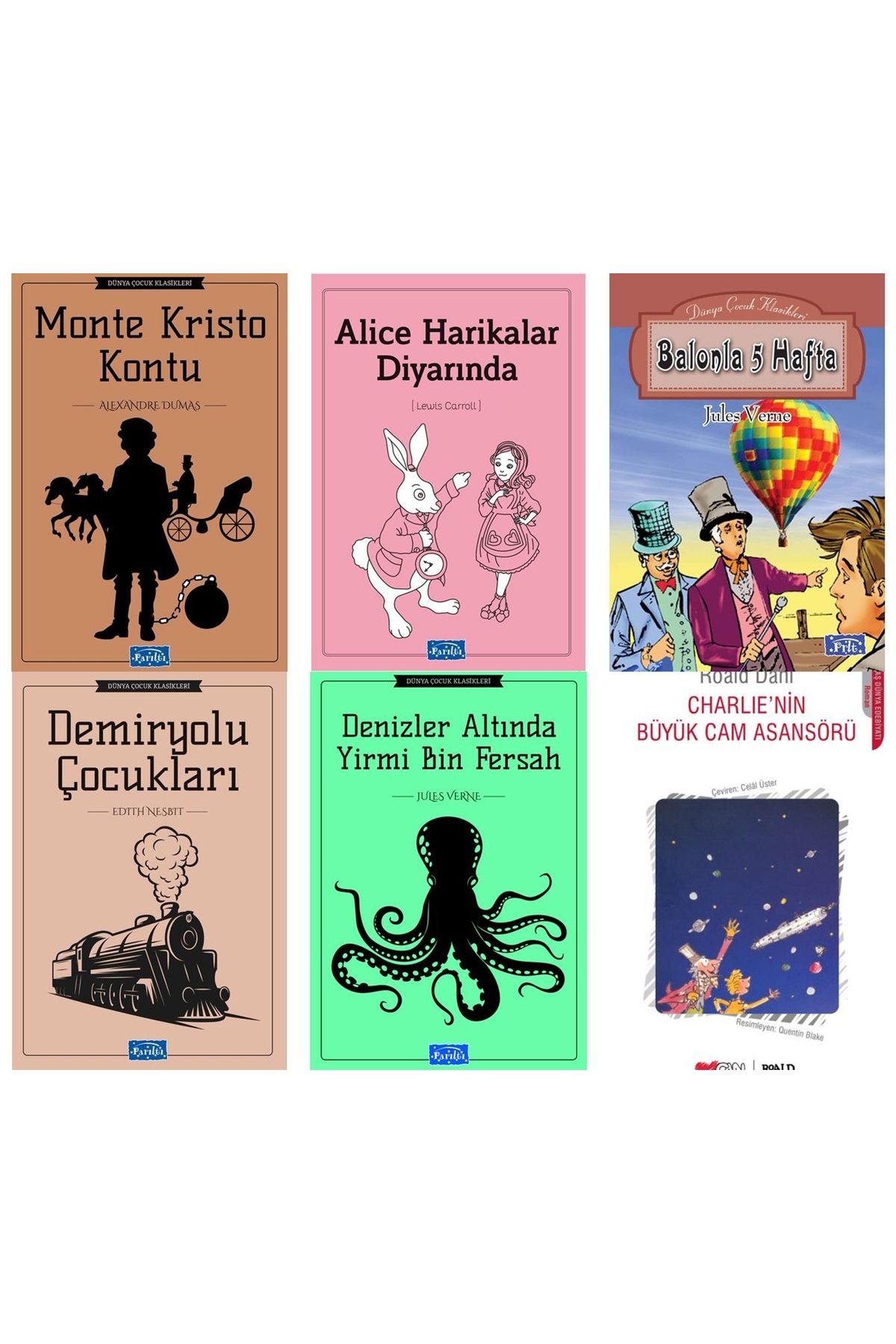 Parıltı Yayınları Charlienin Büyük Cam Asansörü PARILTI SET