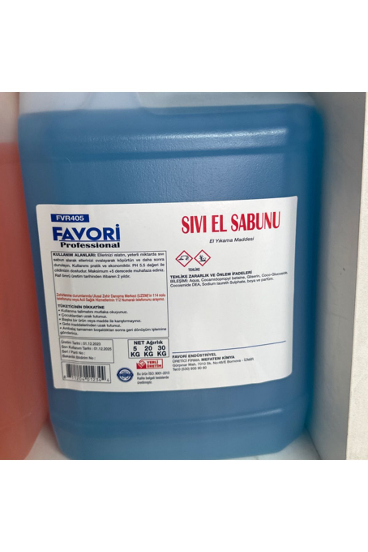 Ta-Fu Global FAVORİ MAVİ SIVI EL SABUNU (5LT)