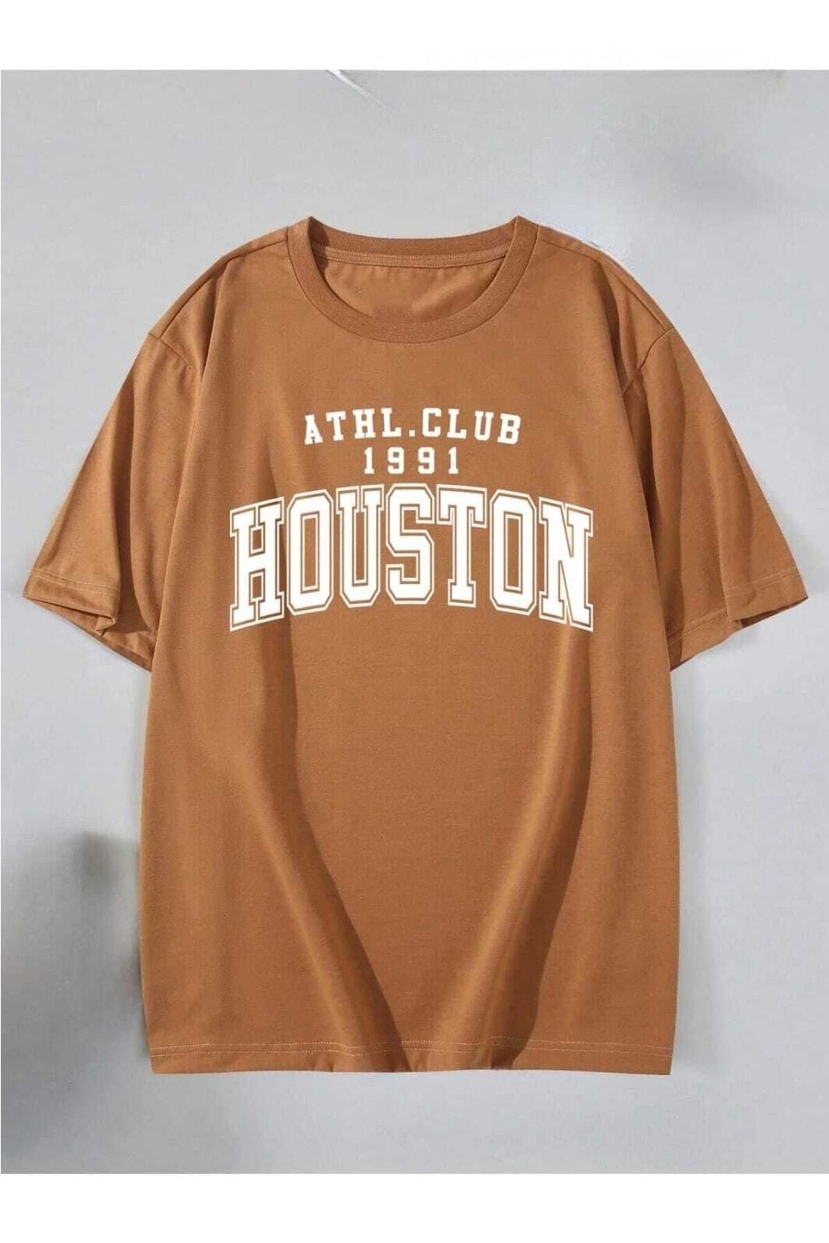 Hunors Sportswear & Company Houston Baskılı Kadın / Kız Oversize Salas T-shirt Boyfriend