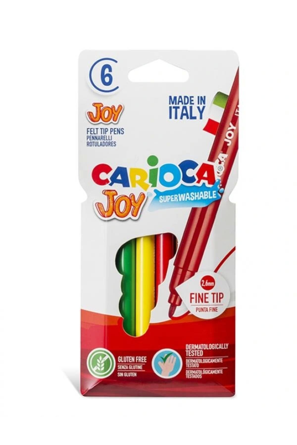 OurStyles Carioca Joy Süper Yıkanabilir Keçeli Boya Kalemi 6'Lı