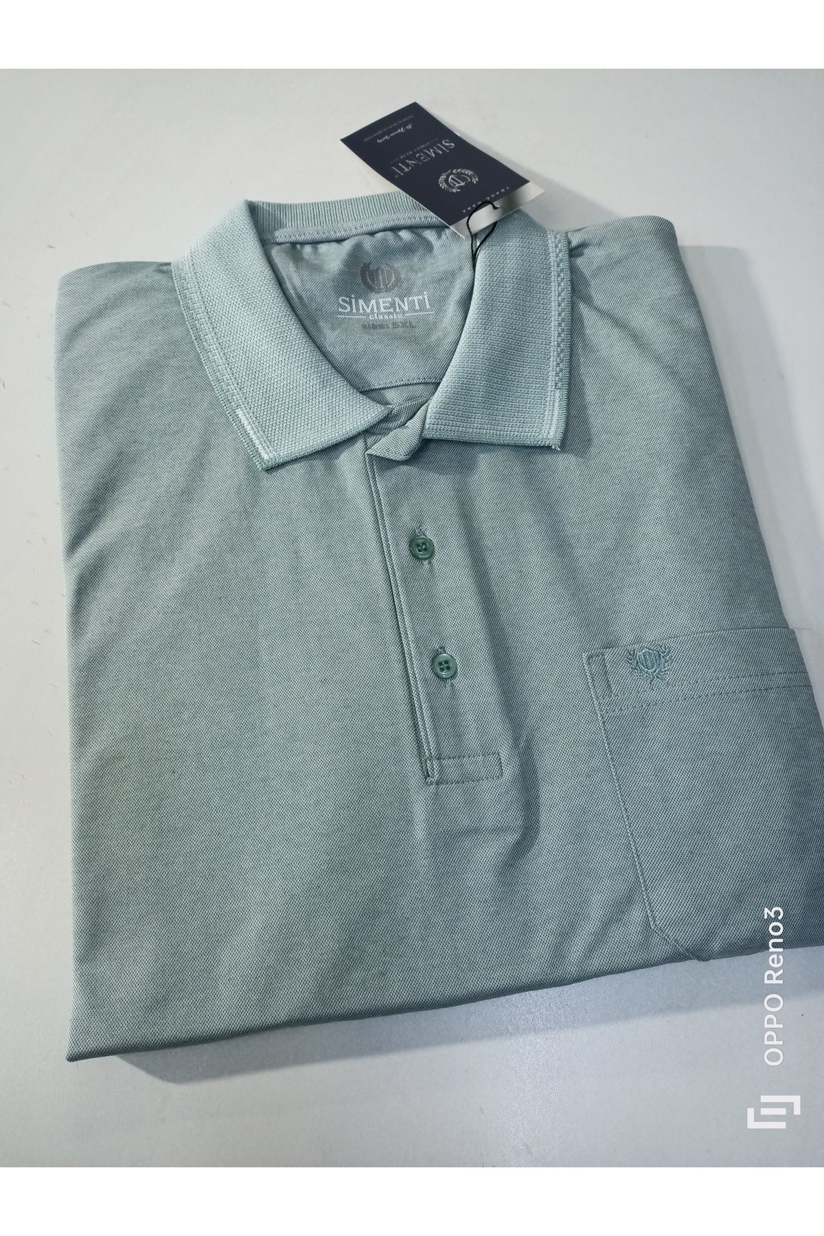 SİMENTİ büyük beden 5xl 6xl yakalı cepli pamuklu kısa kol t-shirt