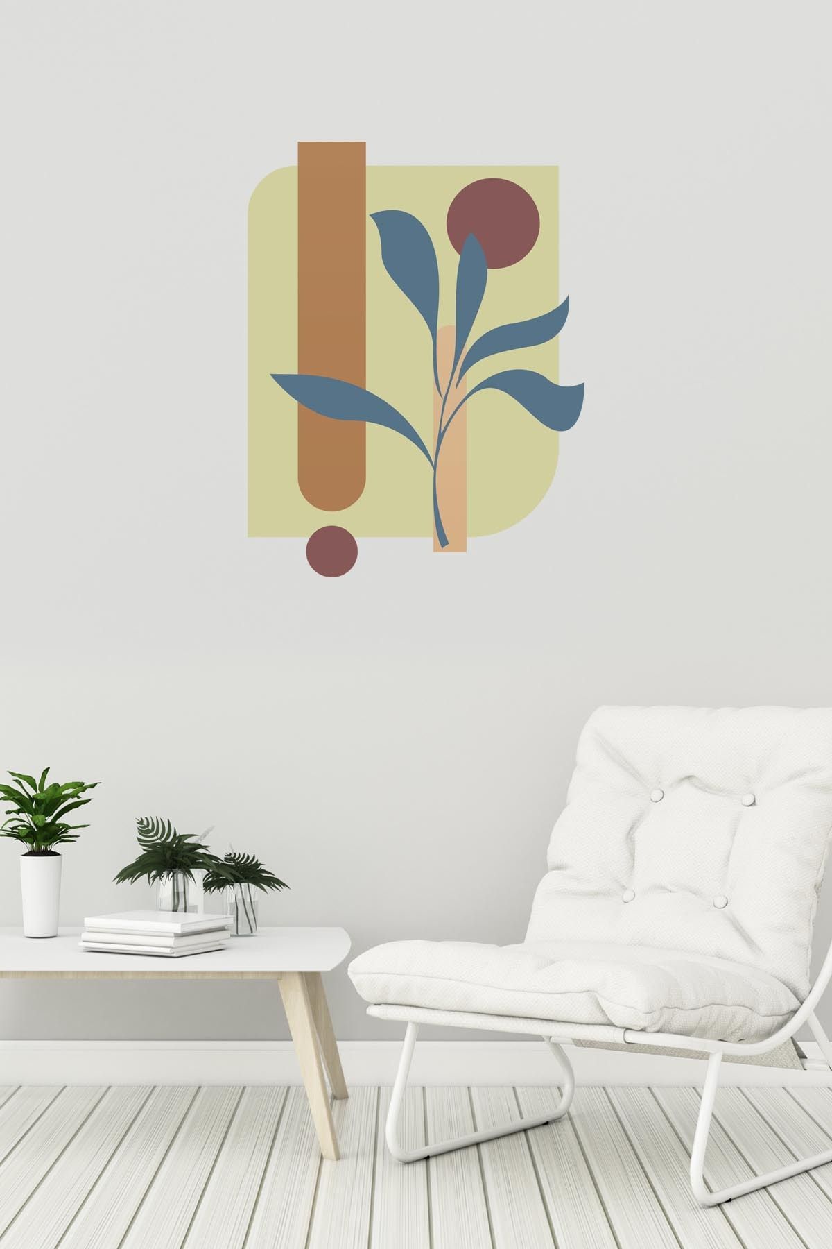 Akıllı Kağıt Ev Dekorasyon Bohem Sticker 60 x 60 cm (Model-54)