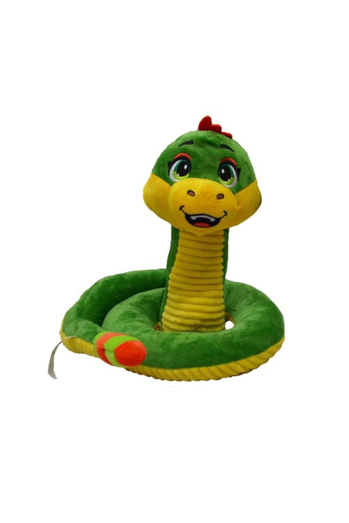 Kelebek Oyuncak Halley Çıngıraklı Peluş Yılan - Yeşil