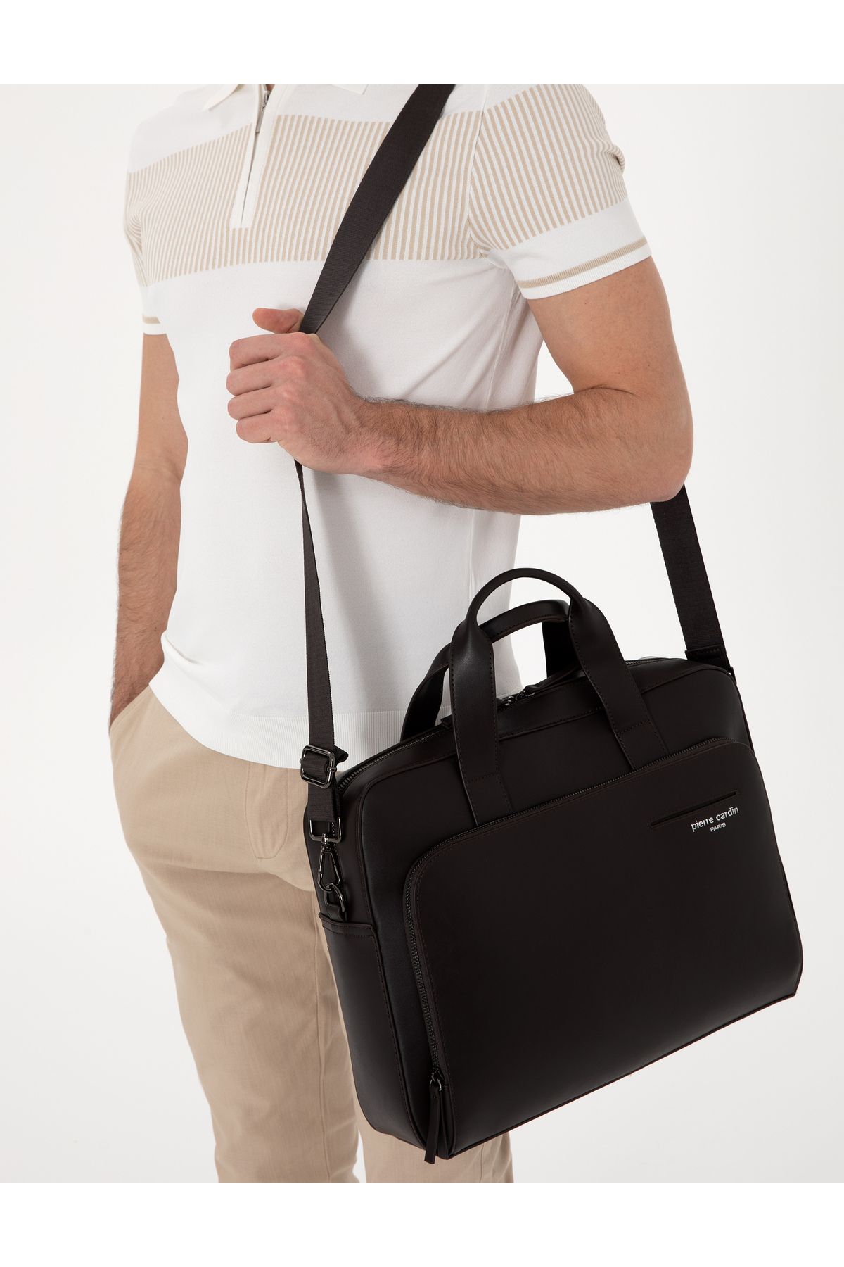 Pierre Cardin Erkek Kahverengi Evrak Çantası 50308019-VR029
