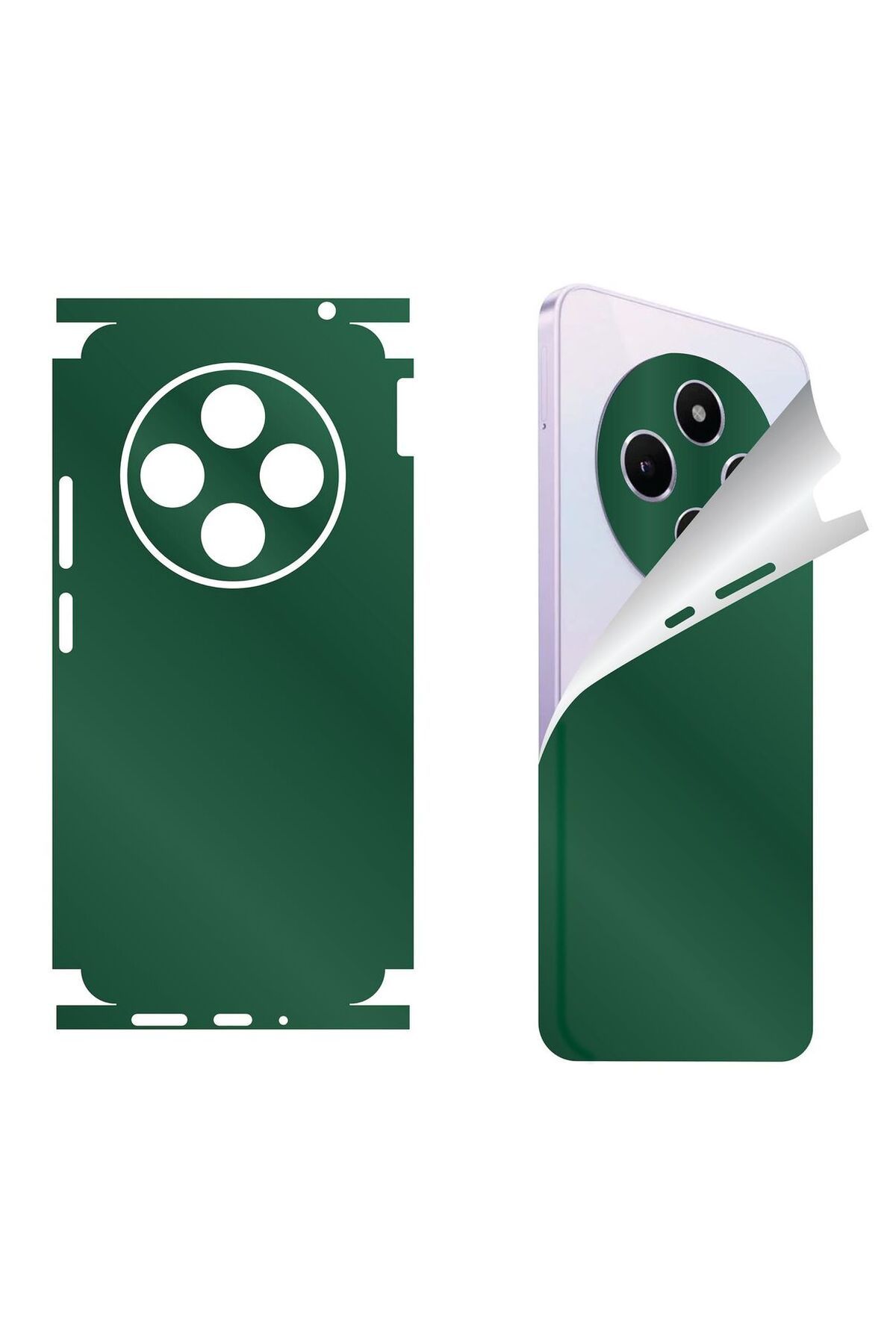 Bowie Xiaomi Mi 13 için uyumlu 360 full arka ve yan kaplama koruma sticker -Yeşil