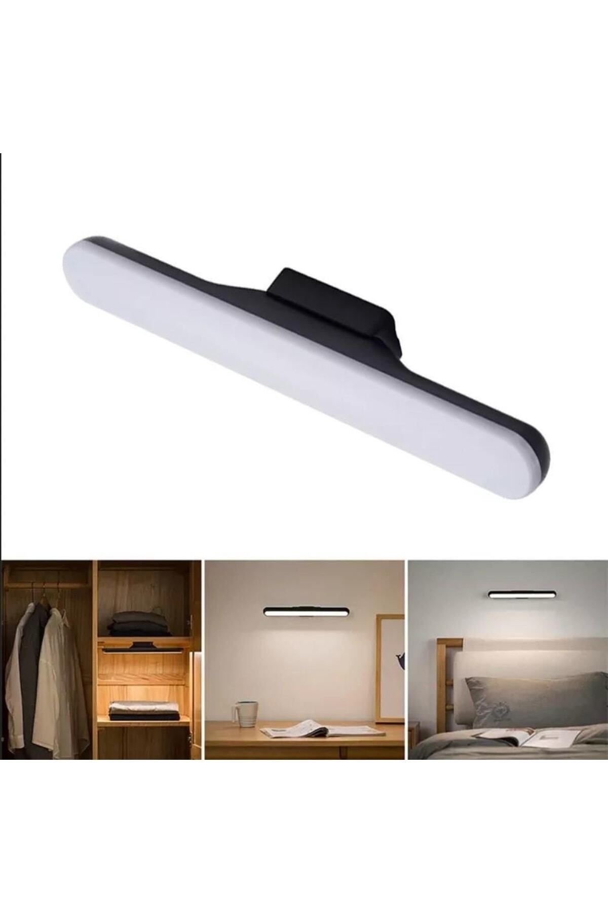 Cata Ton Ayarlı 3 Renk ,siyah Kasa Dokunmatik, 1800mah Şarjlı, Mıknatıslı, Masa,dolap, Vb Led Işık