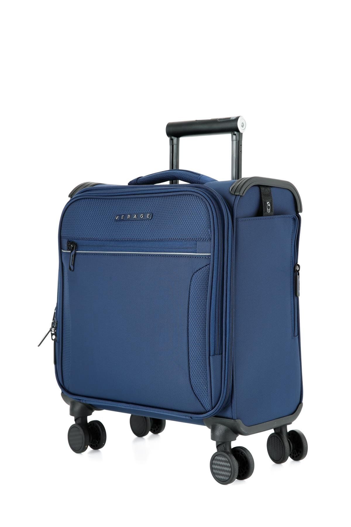VERAGE Gm21002 Kabin Boy Valiz 4 Tekerlekli Kumaş Valiz 20" Lacivert El Bagajı