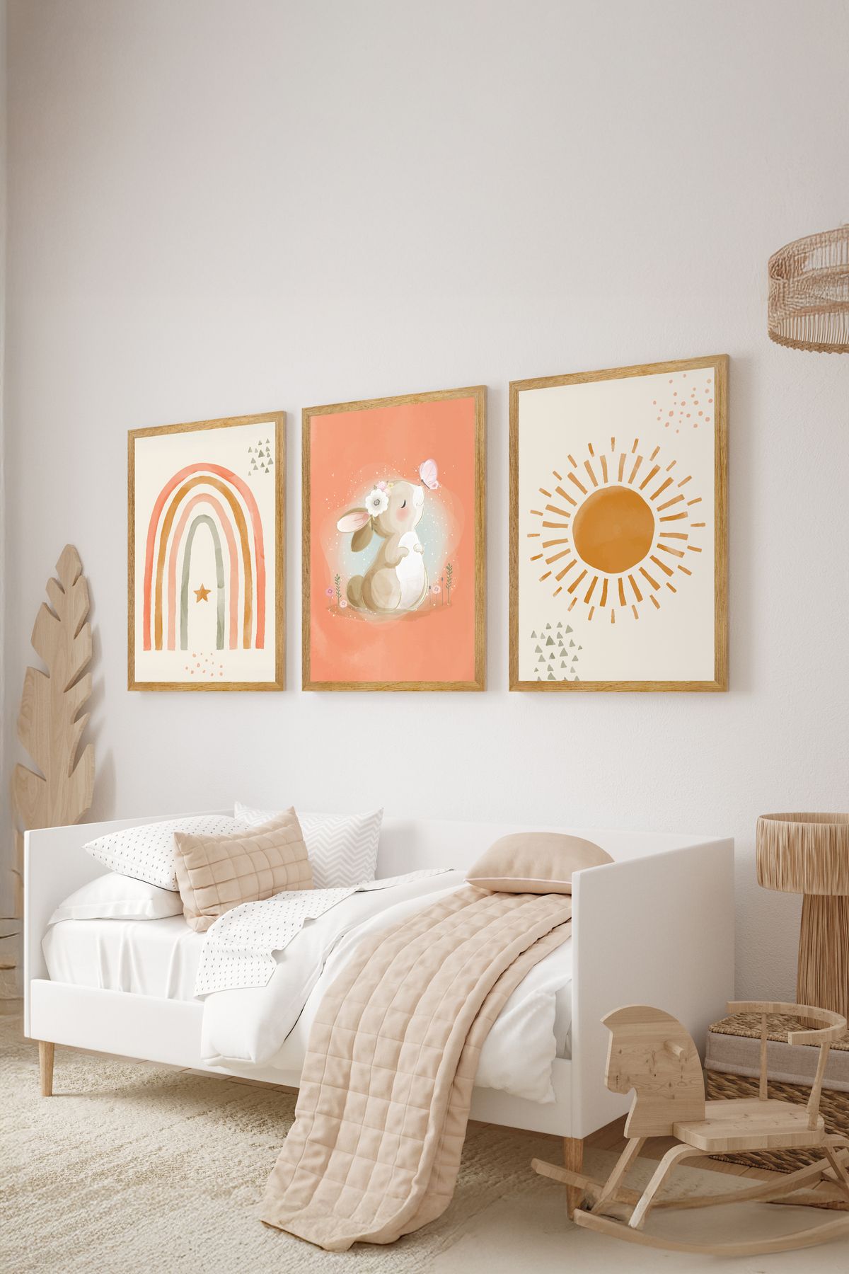 artflow 3 Parça Çerçeve Görünümlü Mdf Tablo Seti