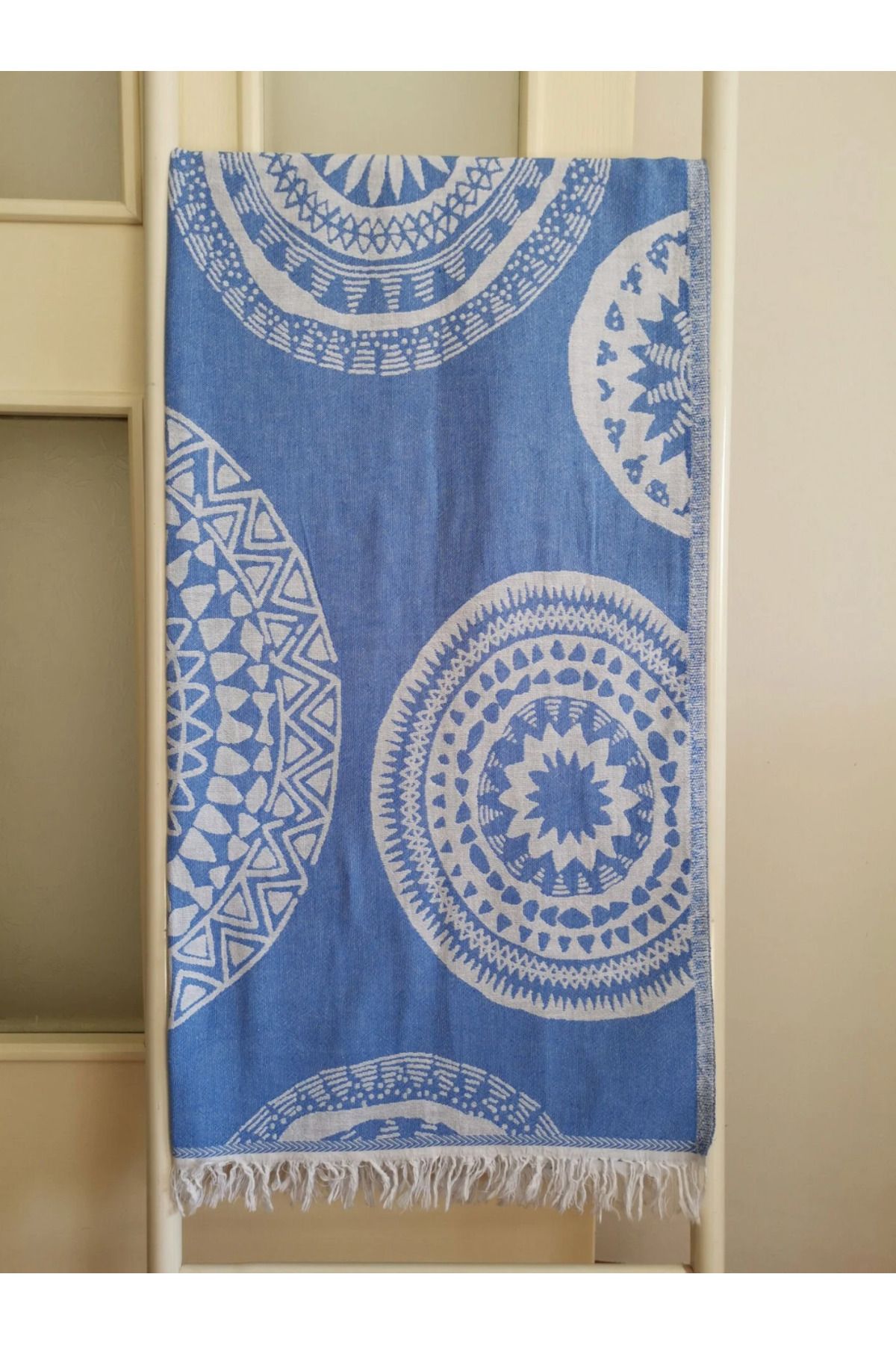 trloom Peştemal, 90x180, Banyo Havlusu, Plaj Havlusu, Çift Katlı, Galaksi Mavi