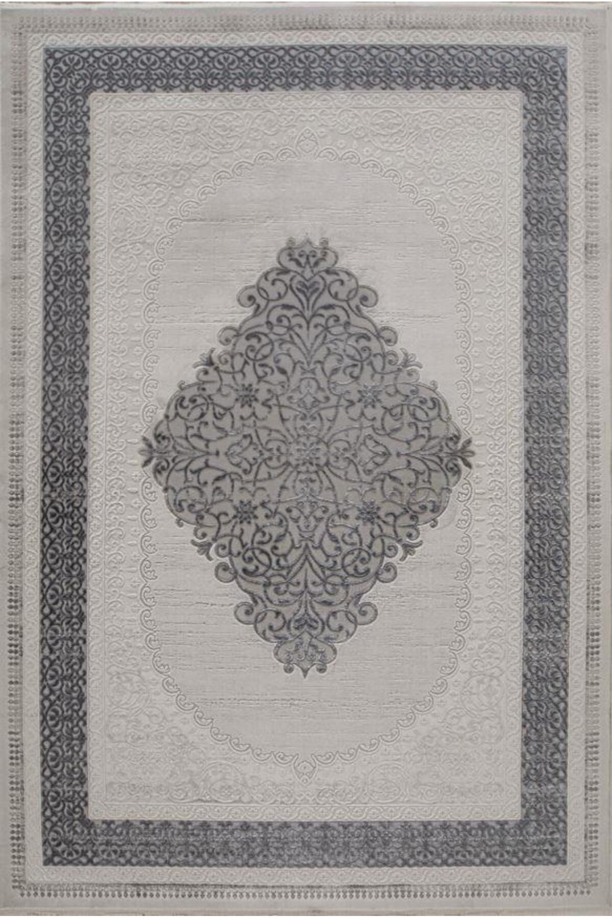 Gabardin Halı Jade 7023 Gri Serisi Triko Akrilik Salon Oturma Yatak Odası Halısı