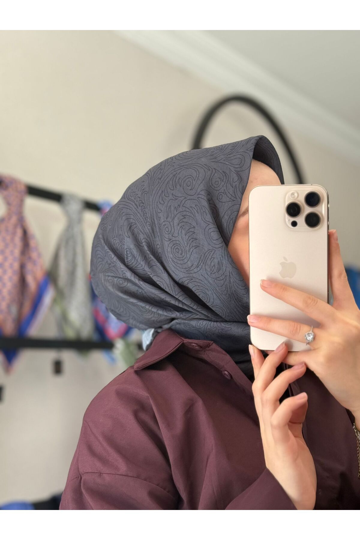 MONOOR LİVA DESEN SOFT EŞARP