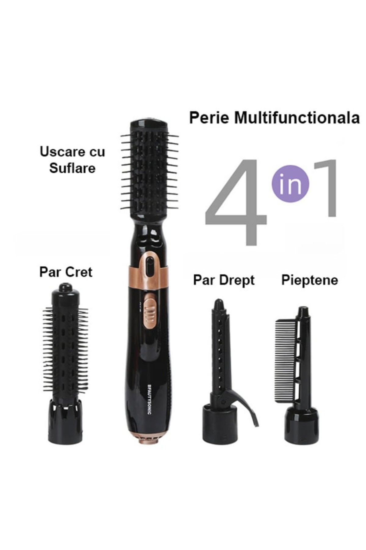 varioshop-Perie Electrica 4 in 1 VarioShop®, Ondulare, Uscare, Pieptanare, Indreptare, pentru Toate tipurile 6