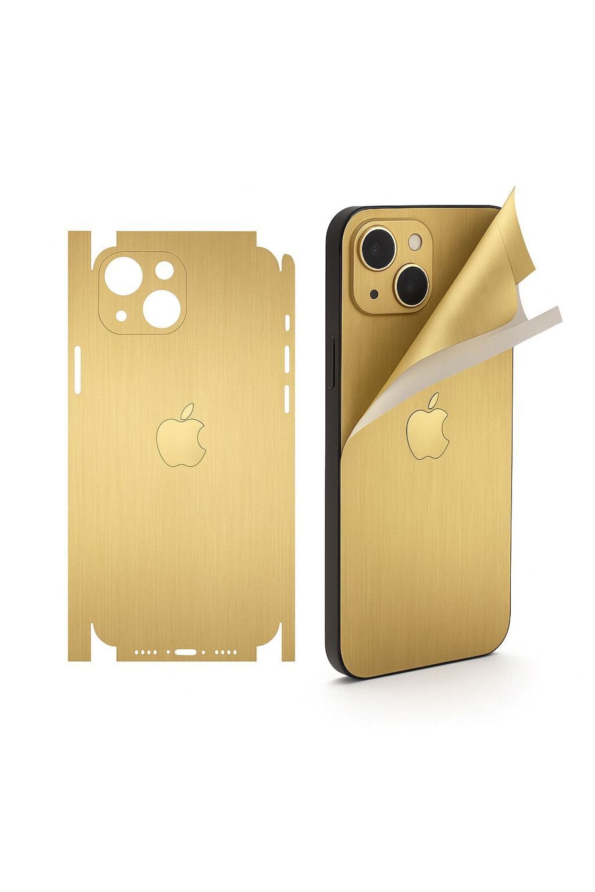 Bowie Xiaomi Mi 13 için uyumlu 360 full arka ve yan kaplama koruma sticker -Aynalı Gold
