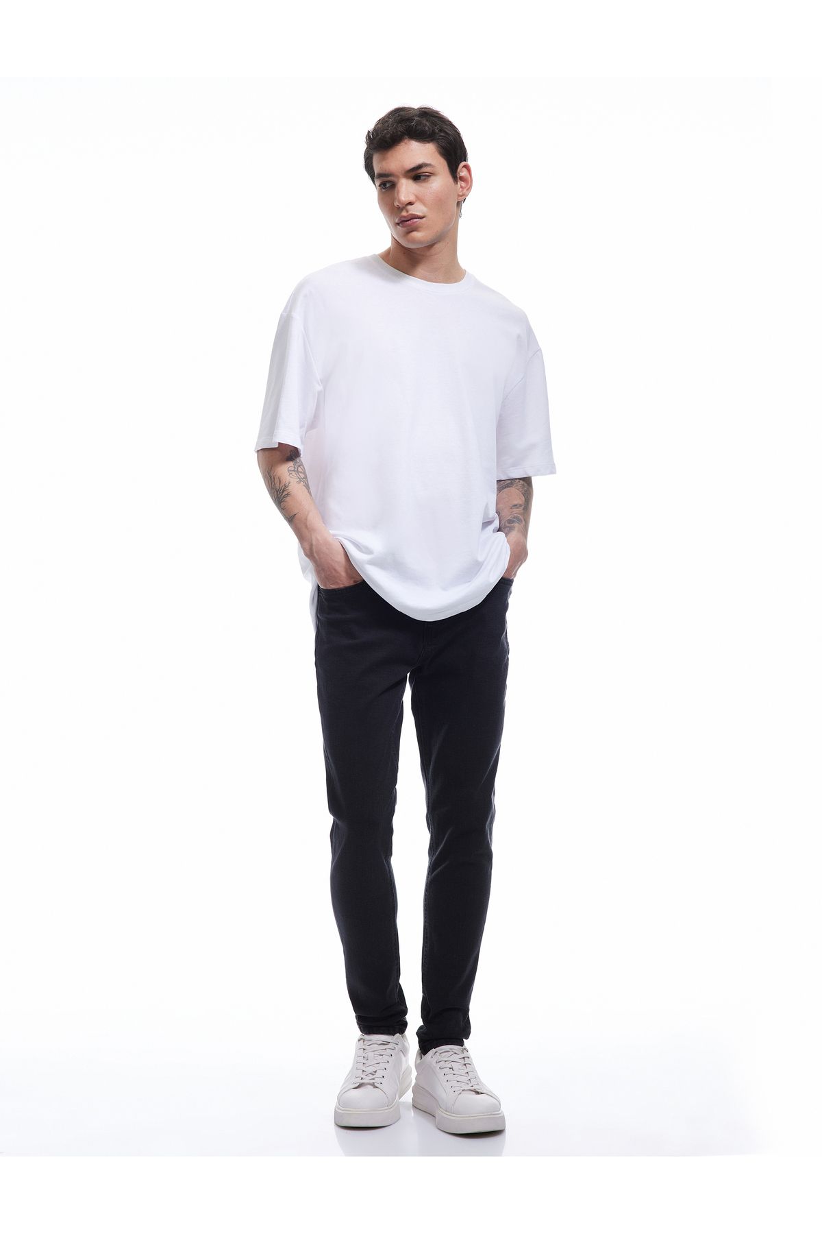 Koton Pamuklu Normal Bel Düğmeli Skinny Fit Jean Pantolon - Michael Jean