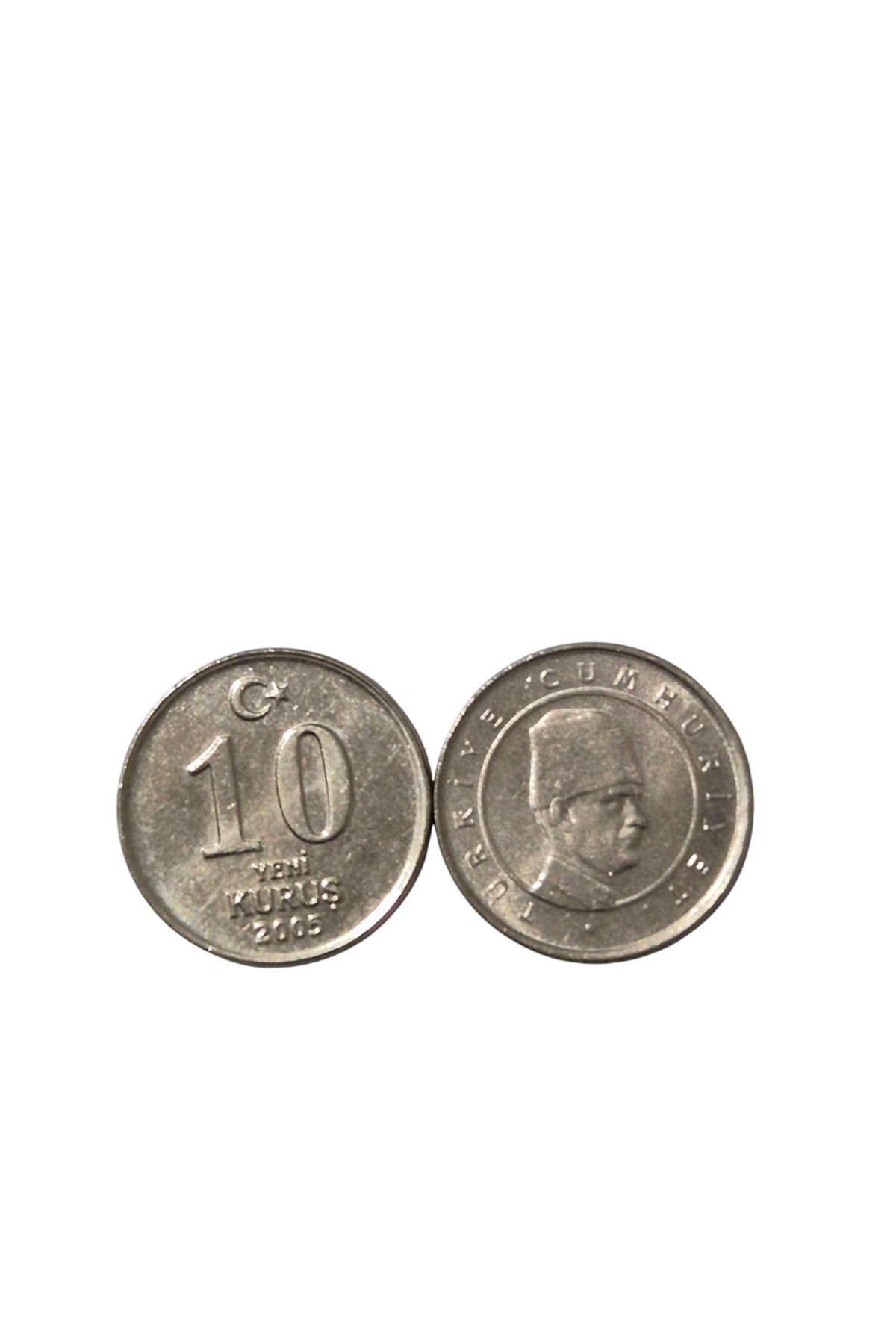 Koleksiyon 10 YENİ KURUŞ 2005 YILI TERS DÜZ TAKIM ÇİL