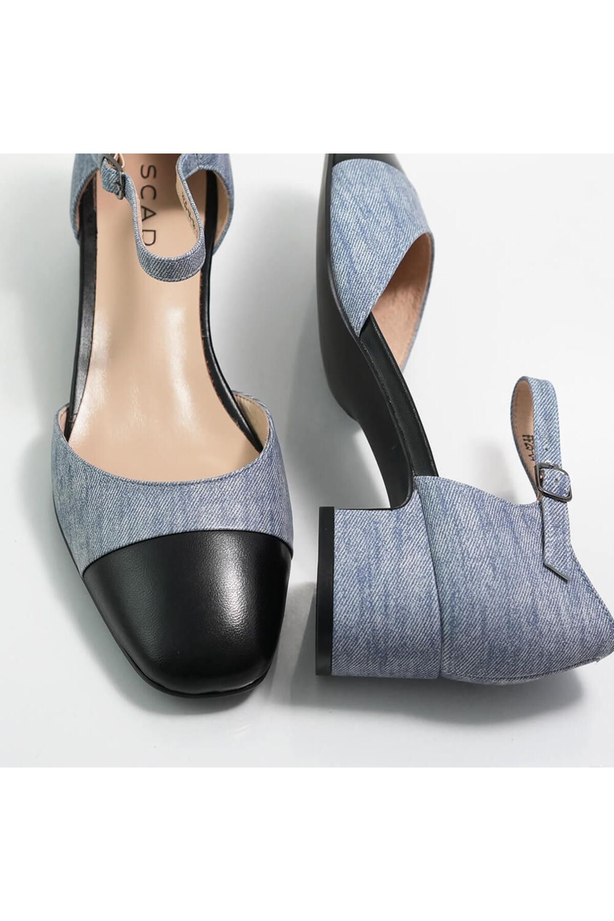 SCADO-Genuine leather Mary Jane shoes 2504191 NAVY BLUE 3