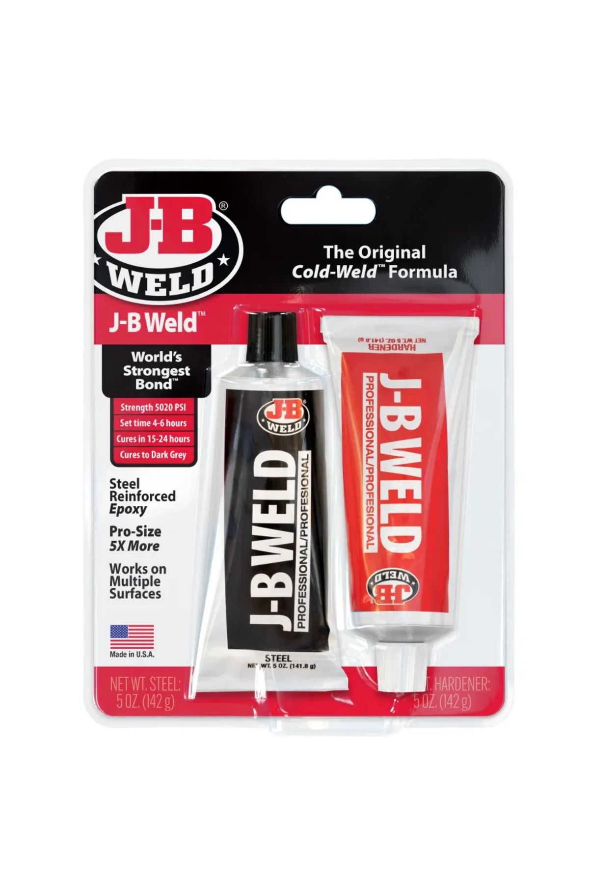 JB Weld İndustro Weld - Çiftli Güçlü Metal Dolgulu Epoksi Yapıştırıcı ve Tamir Macunu 283gr