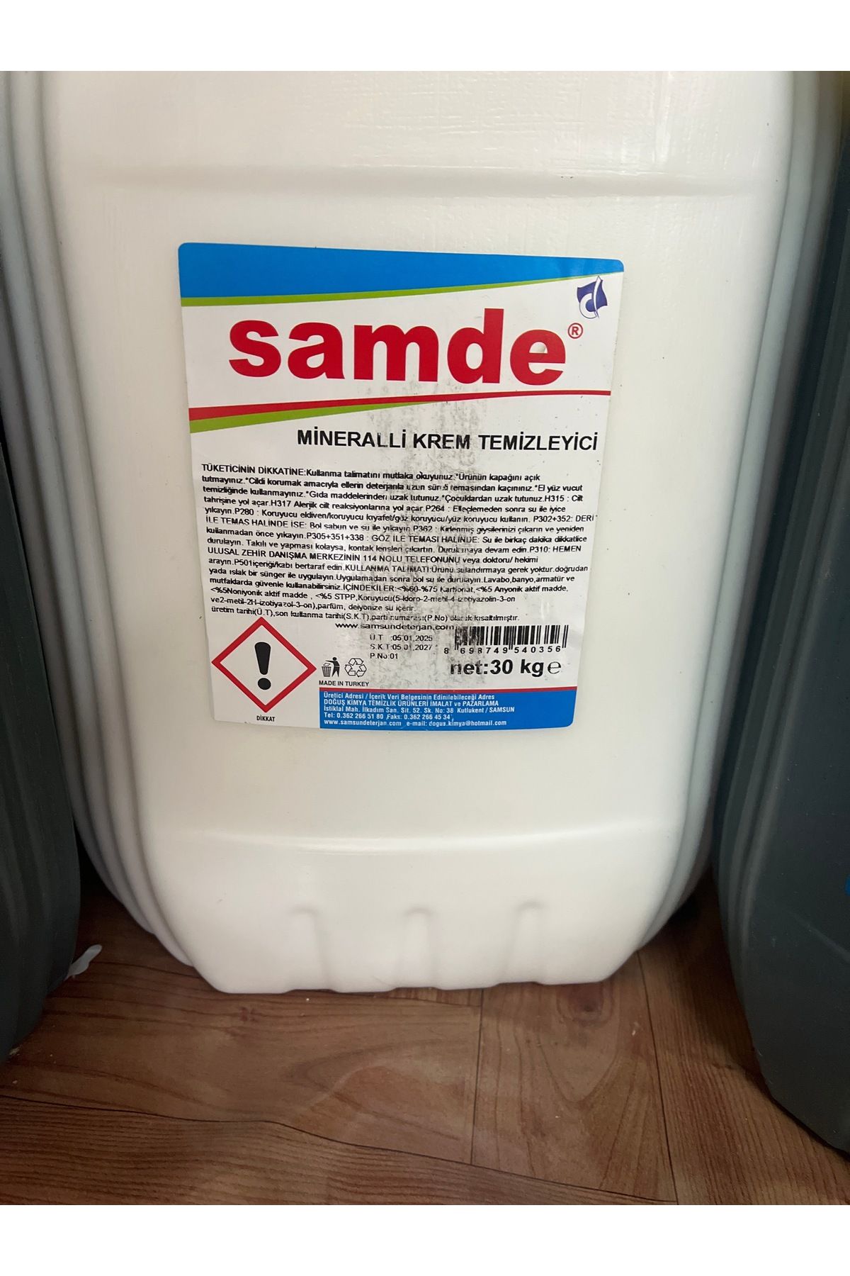 samde Mineralli krem temizleyici 30kg (cif)