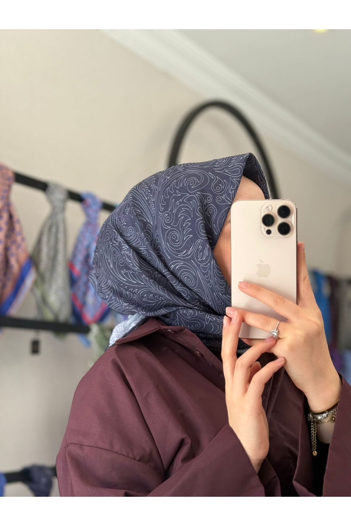 MONOOR LİVA DESEN SOFT EŞARP