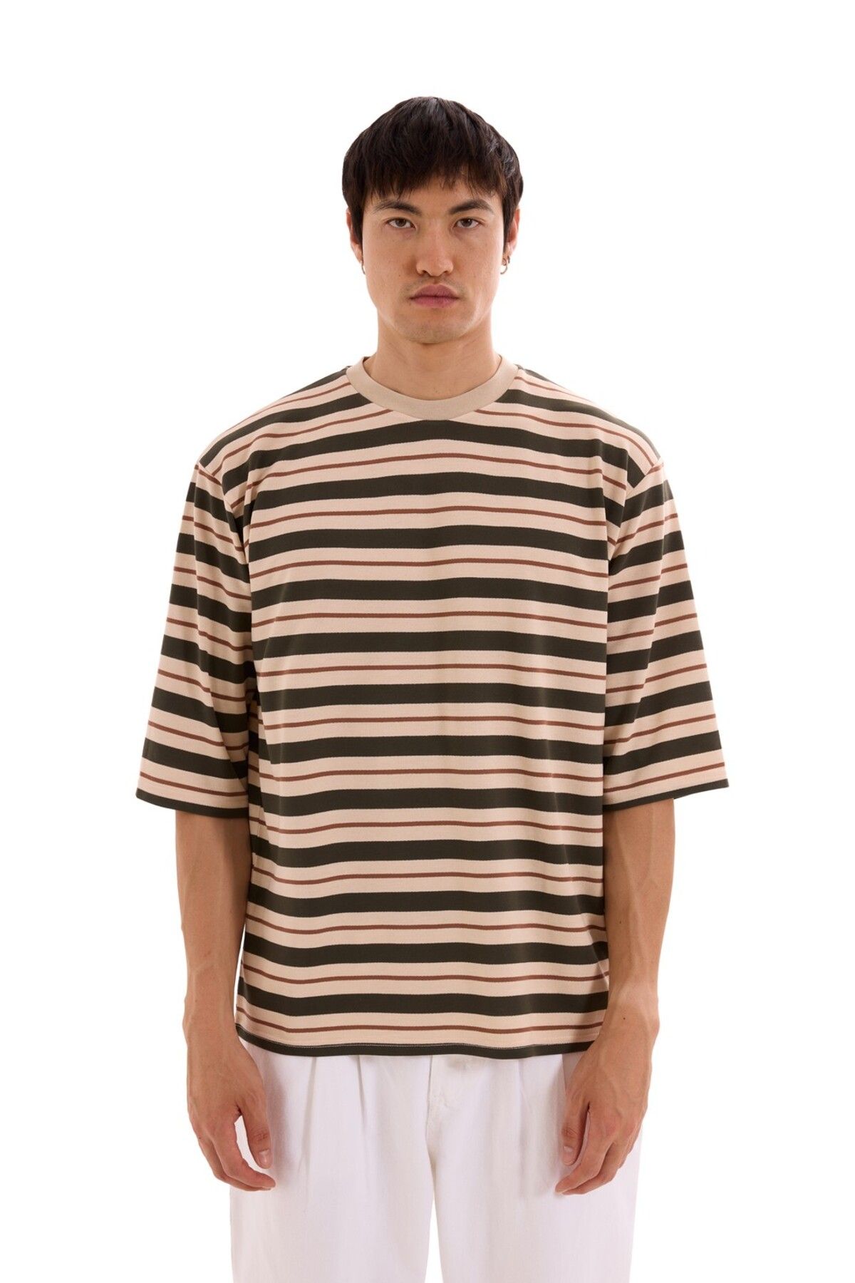 MORREZ Green Striped T-Shirt