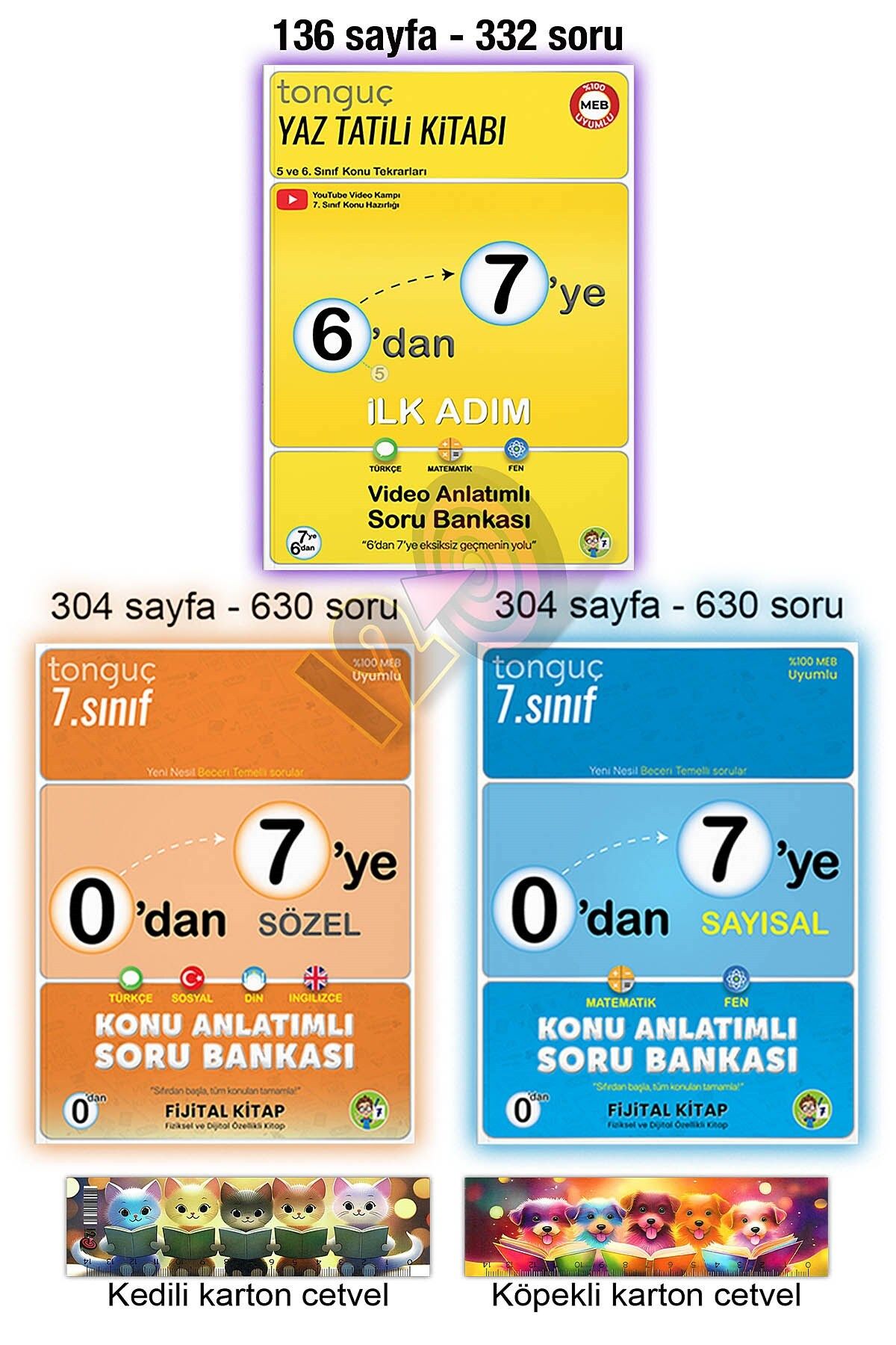 Tonguç Yayınları 6'dan 7'ye Hazırlık Yaz Tatili Seti